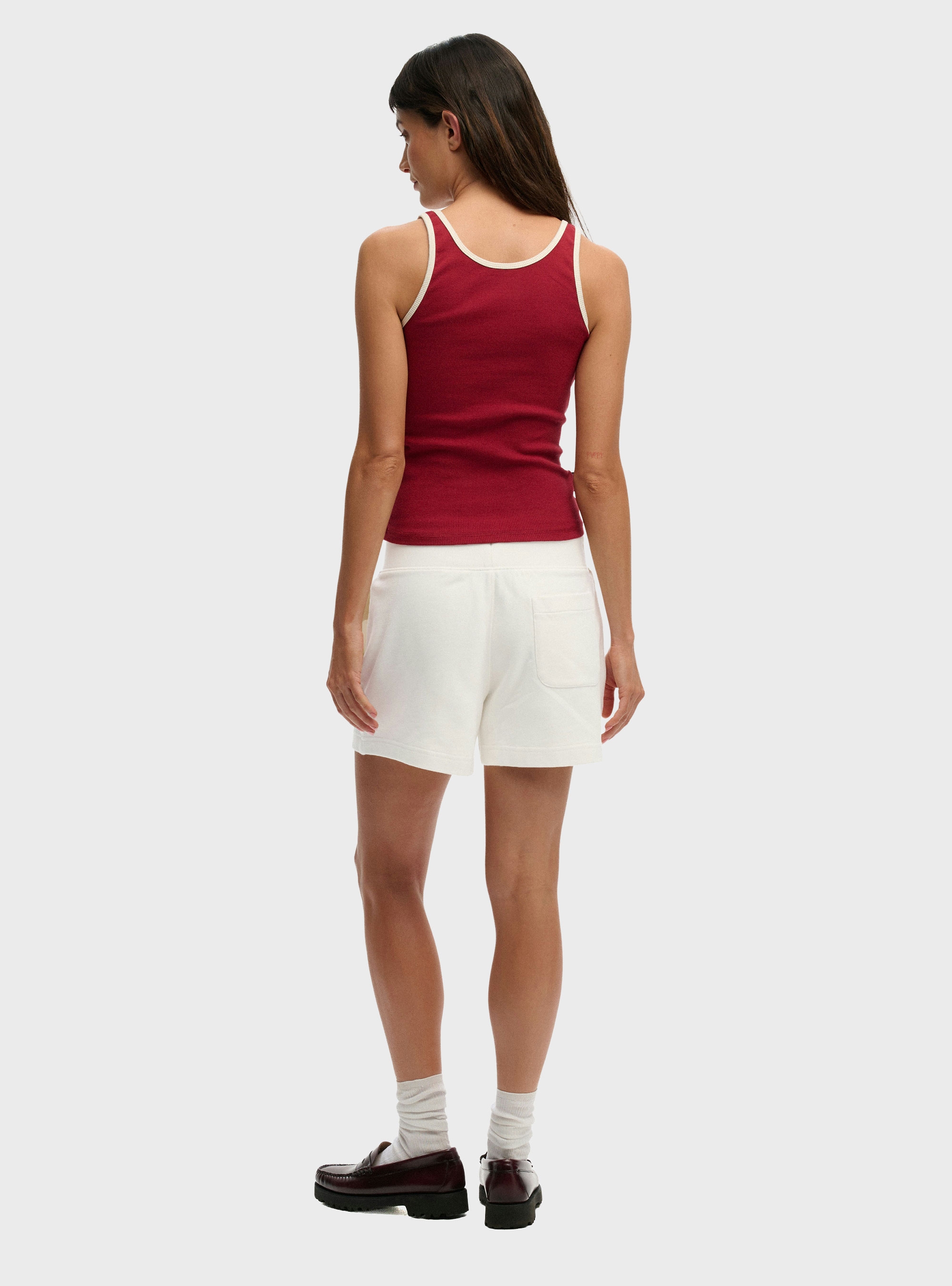 Superdry Studios Sweat Shorts - Off White