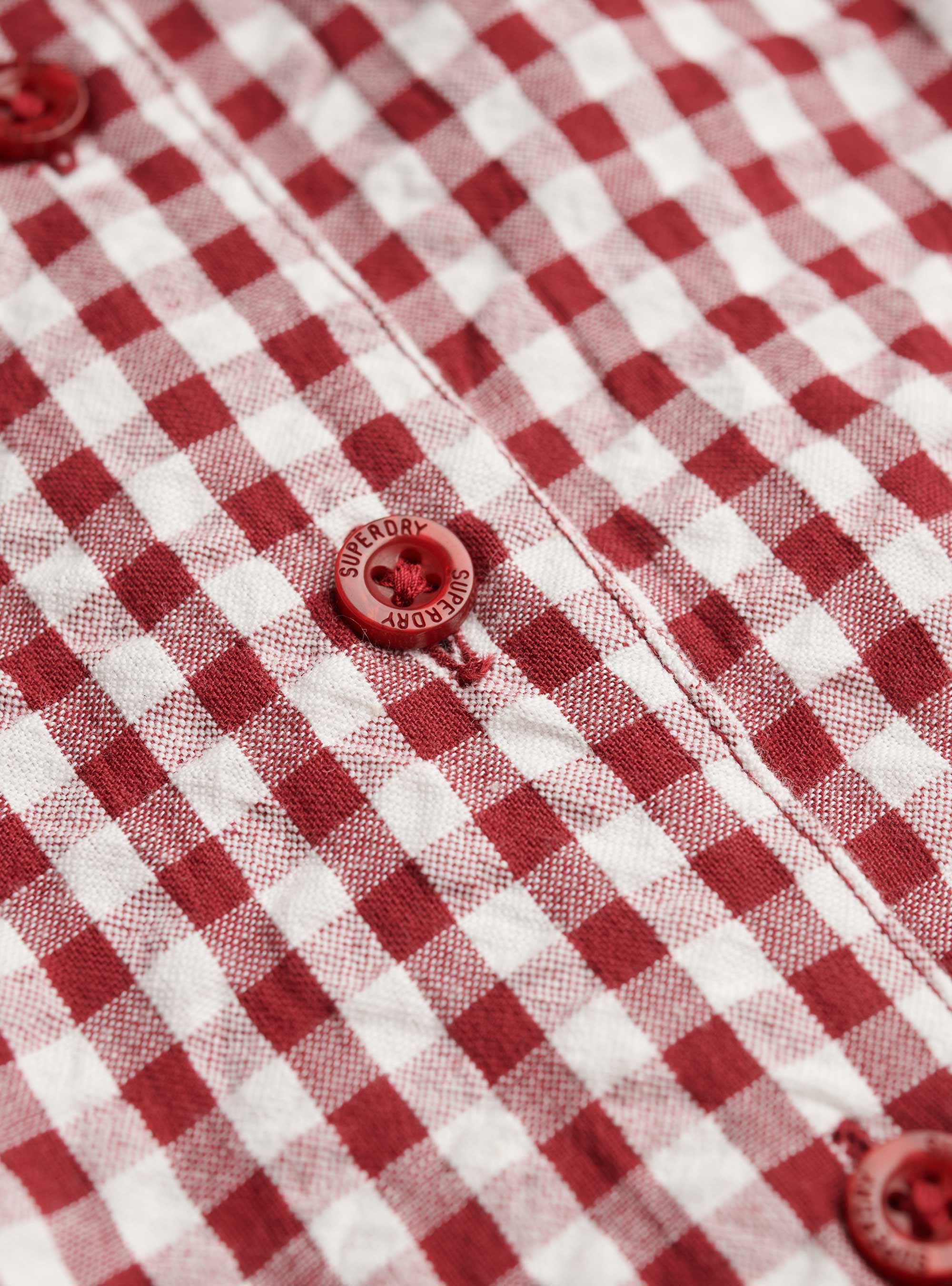 Superdry Gingham Cami Playsuit - Red