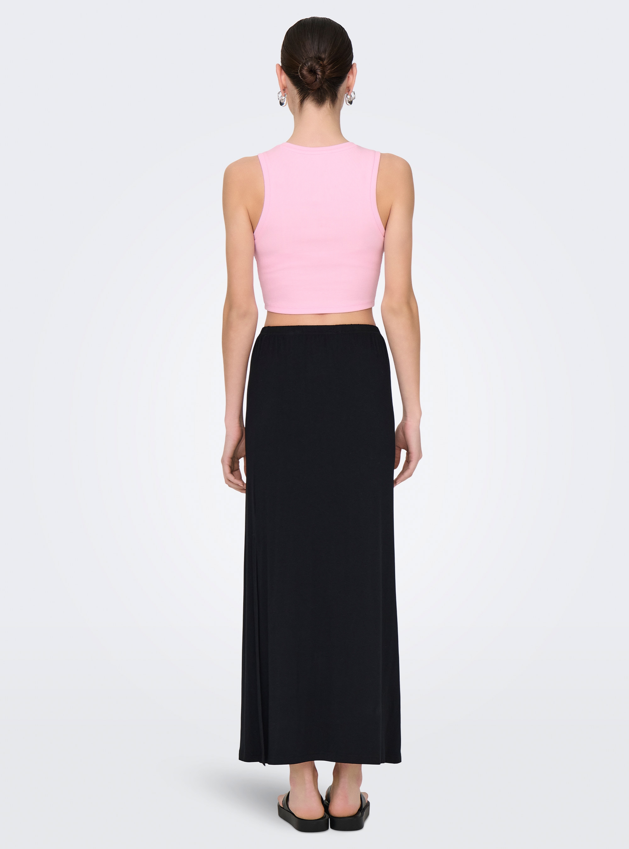 Only Vilma Cropped Tank Top - Pink