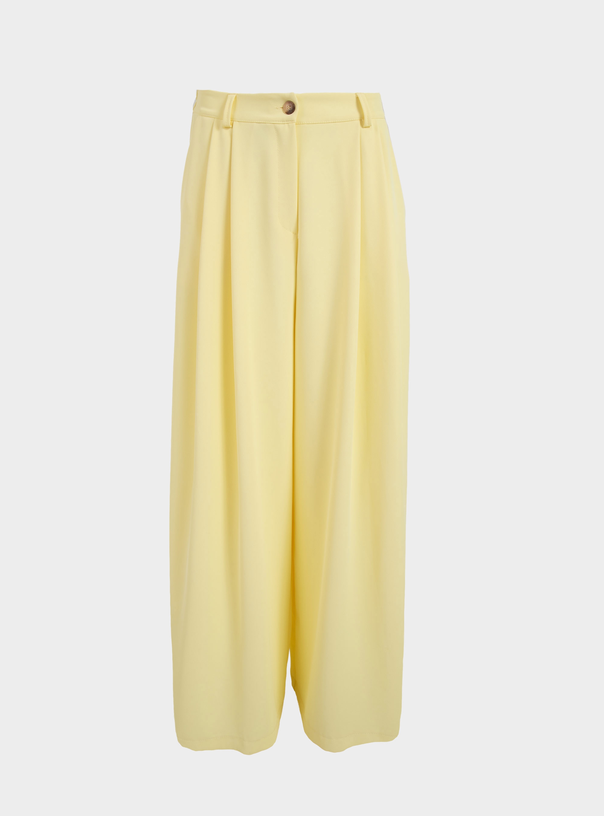 Philia Loft Wide Leg Trousers - Yellow