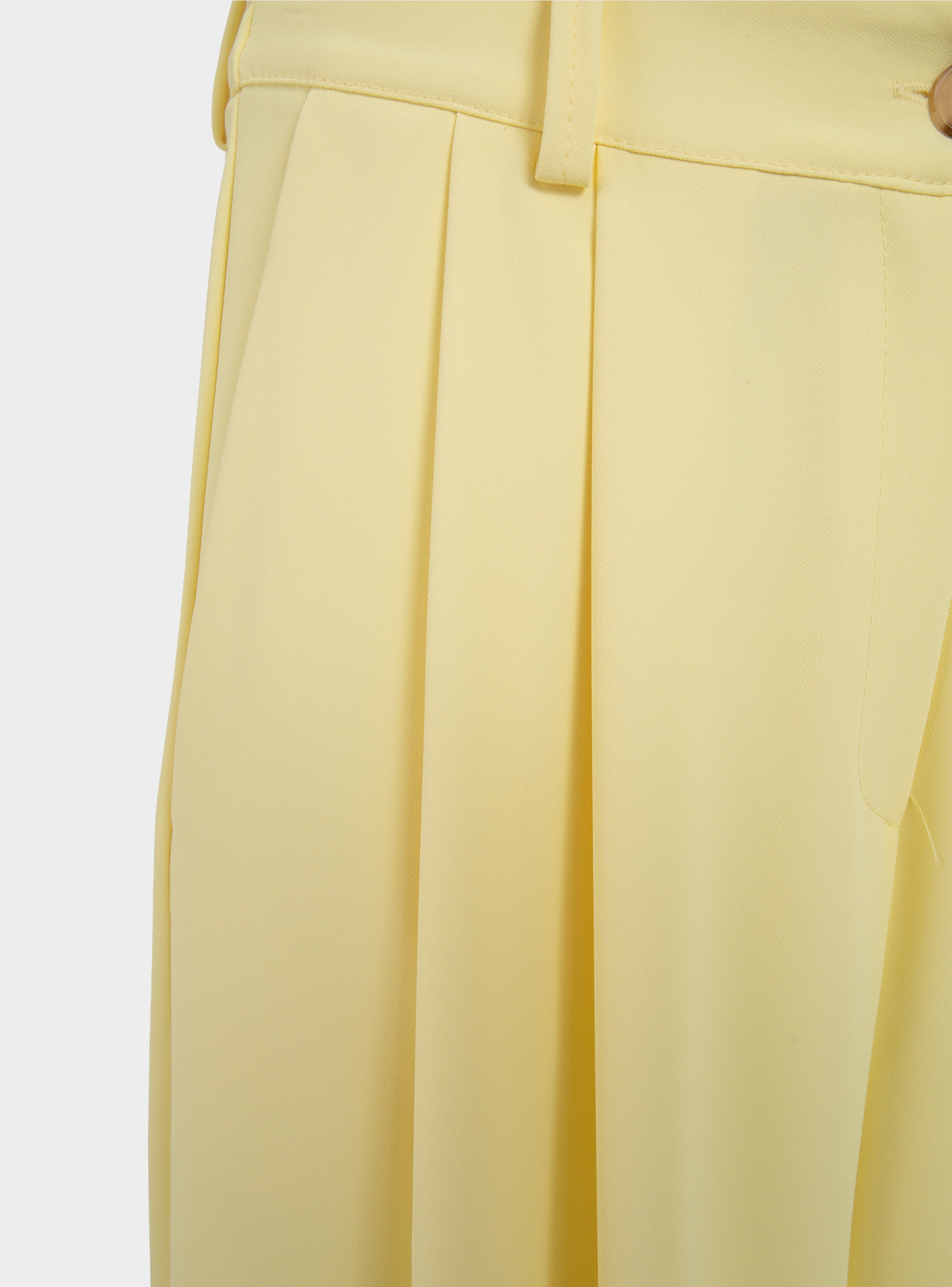 Philia Loft Wide Leg Trousers - Yellow