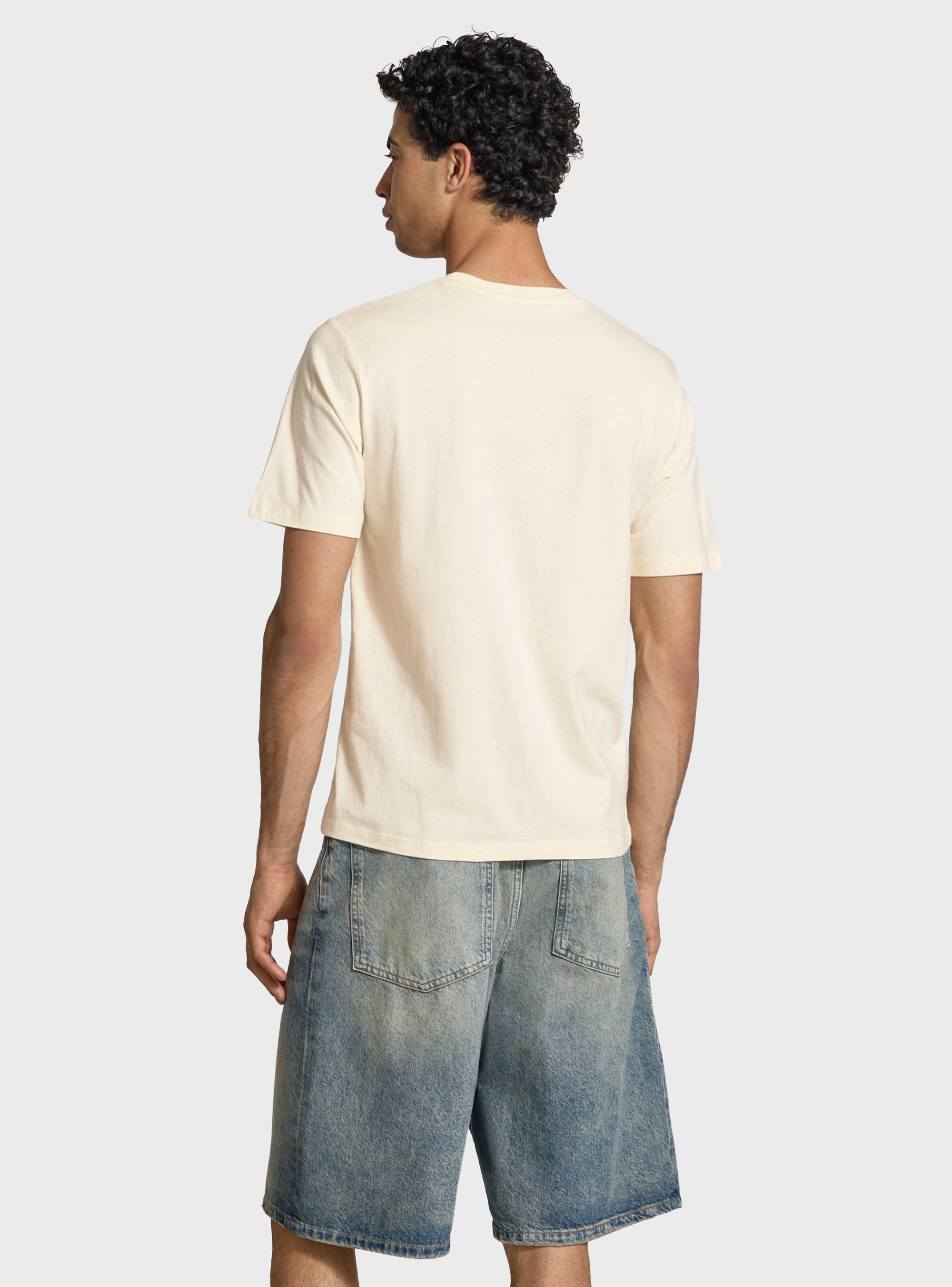 Jack & Jones Hyeres Crew Neck Tee - Off White