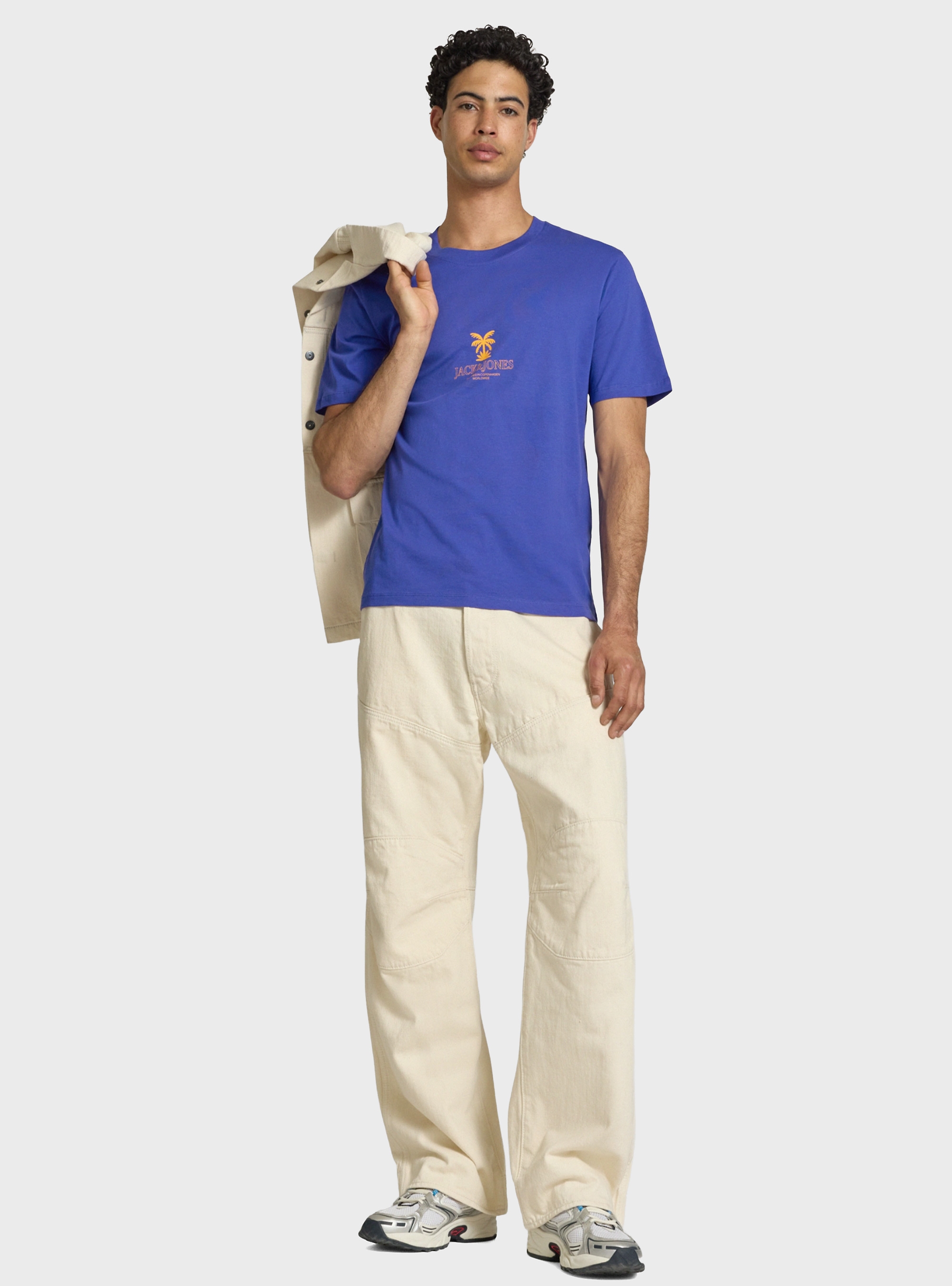 Jack & Jones Hyeres Crew Neck Tee - Royal Blue