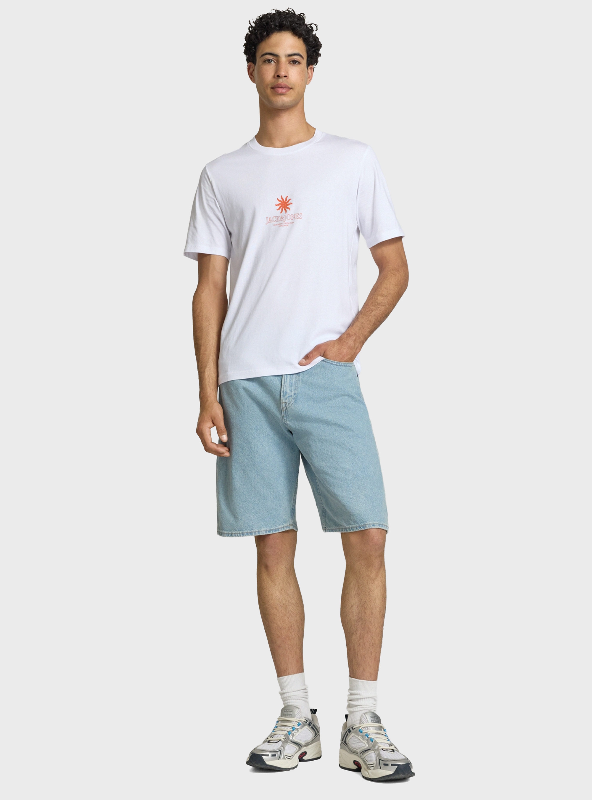 Jack & Jones Hyeres Crew Neck Tee - White