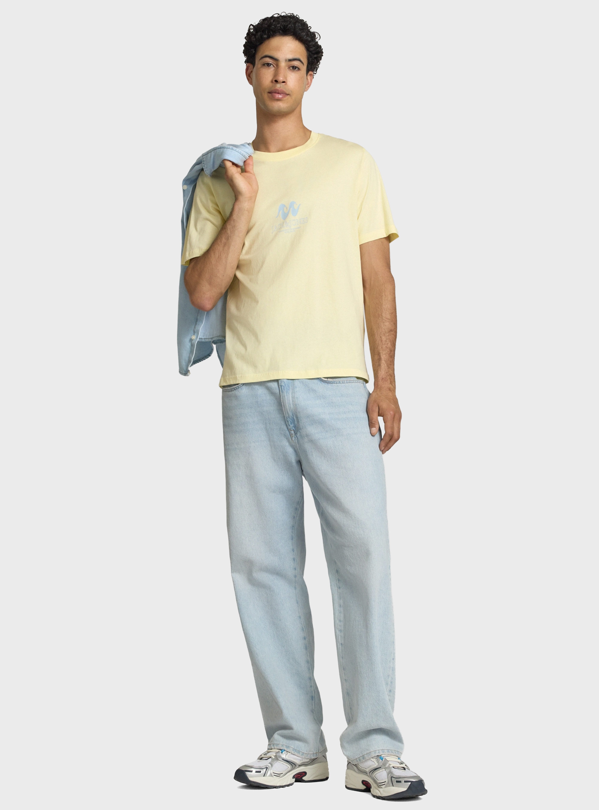 Jack & Jones Hyeres Crew Neck Tee - Yellow