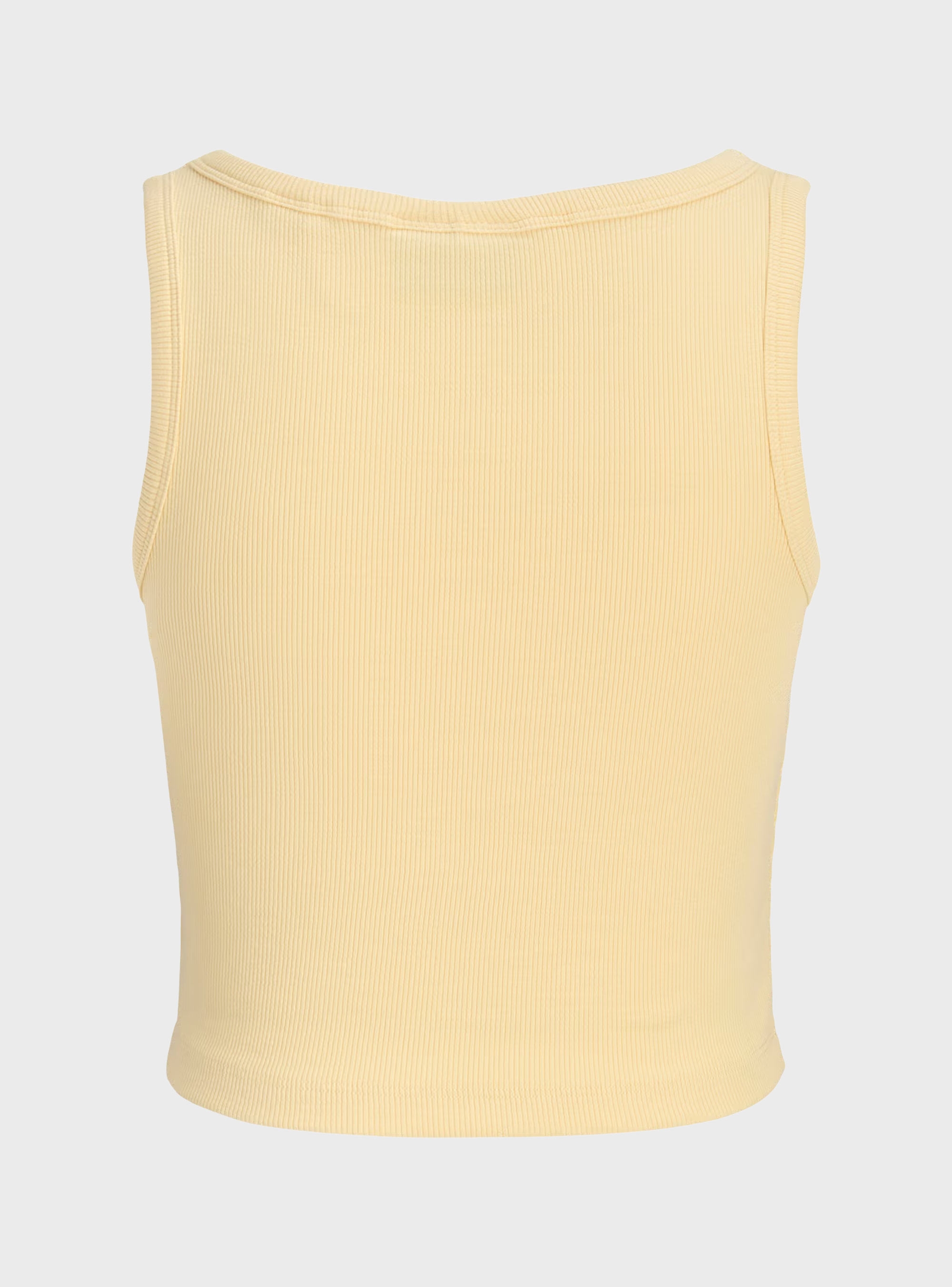 JJXX Fallon Embroidery Rib Top - Yellow