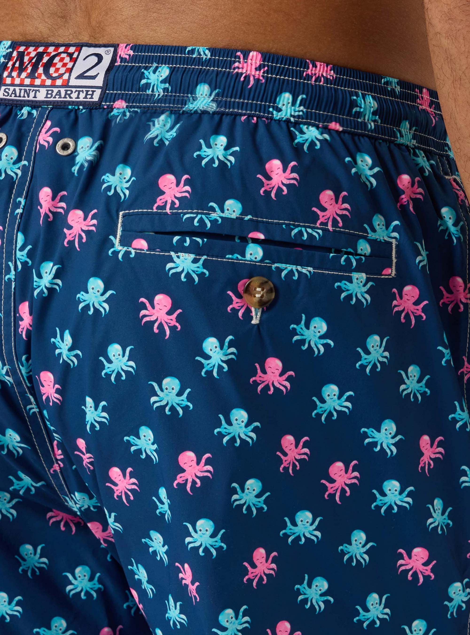 MC2 Saint Barth Lighting Micro Stretch Swimshorts - Blue