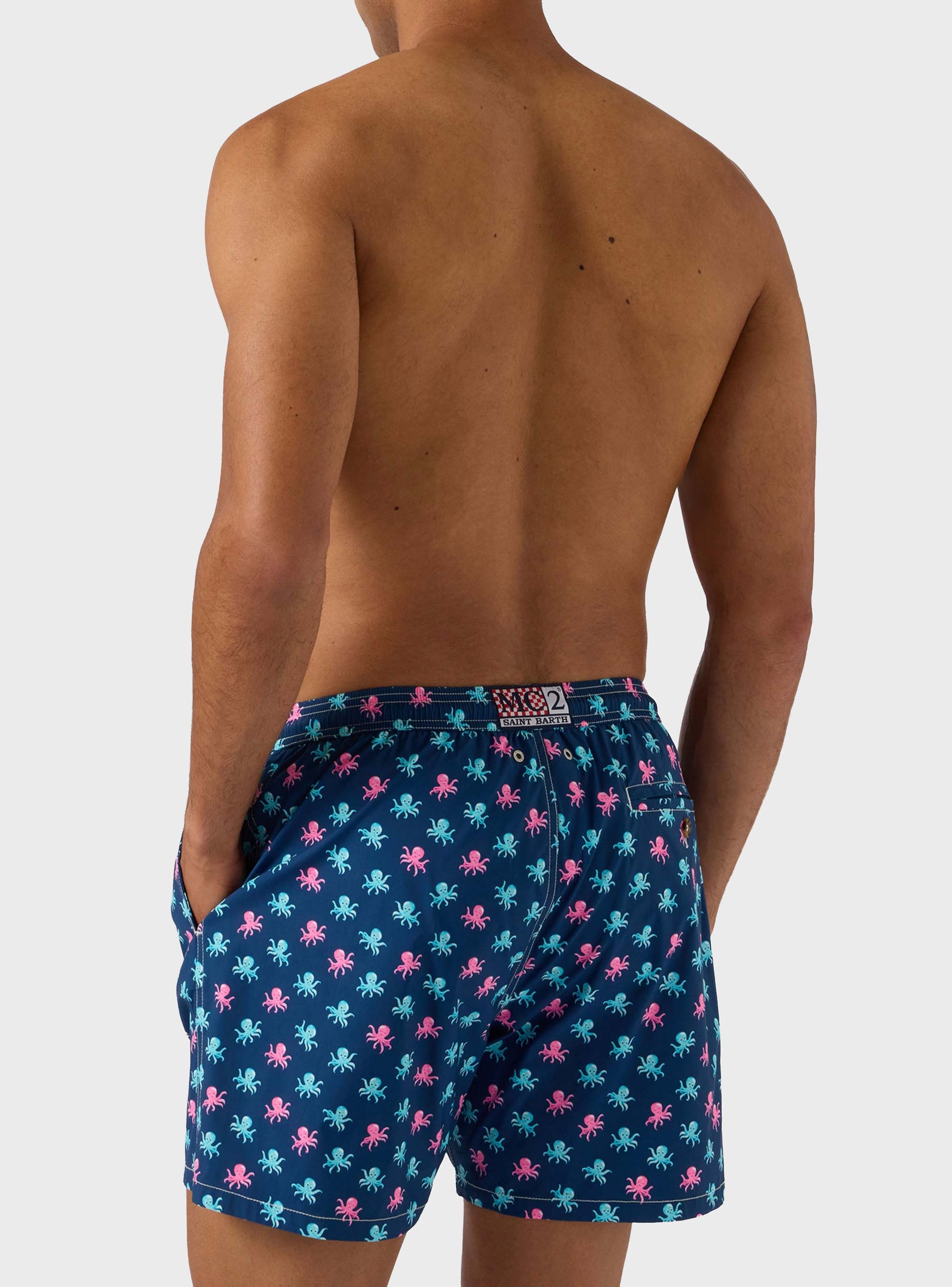 MC2 Saint Barth Lighting Micro Stretch Swimshorts - Blue
