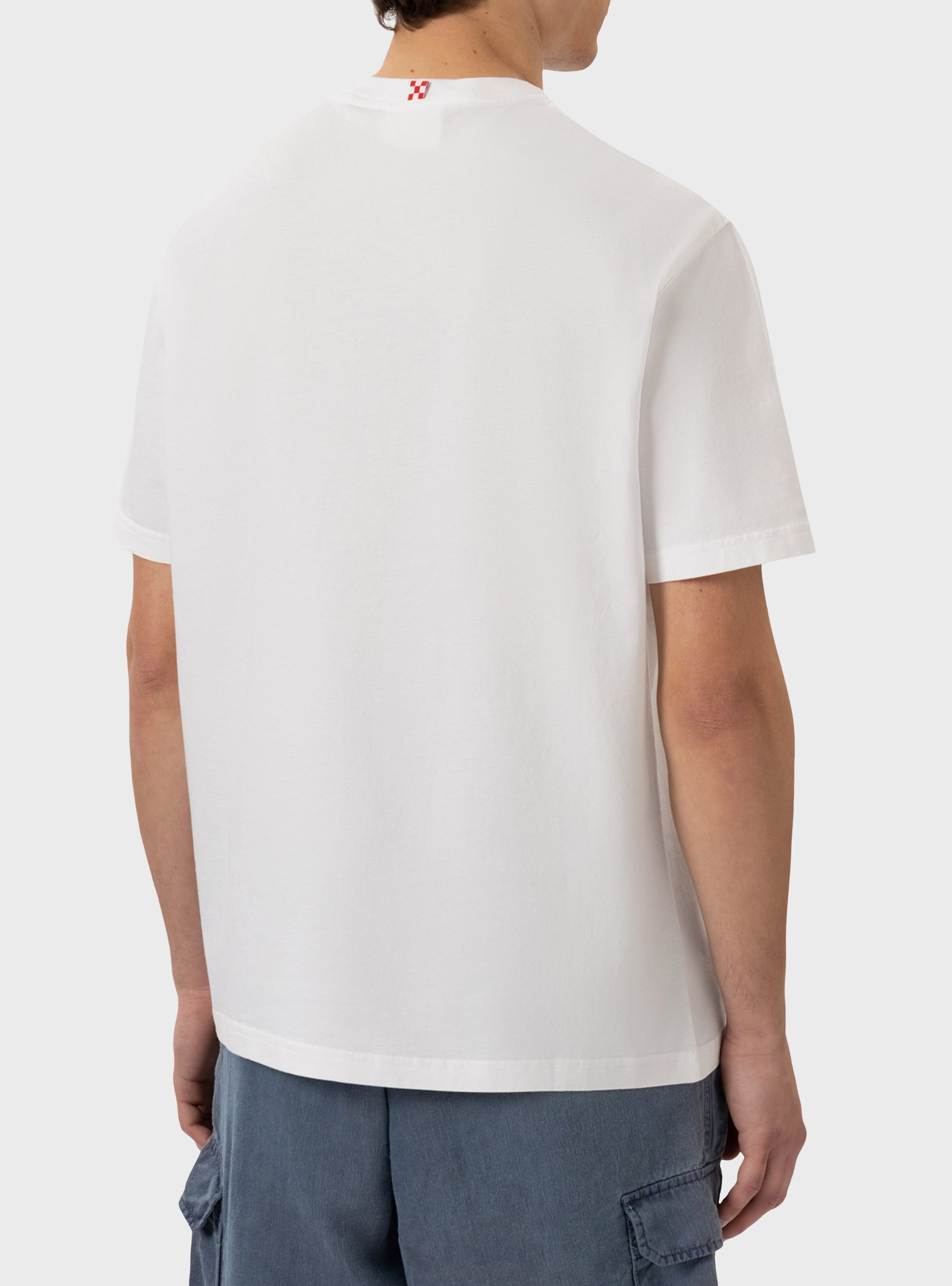 MC2 Saint Barth T-Shirt With Gin Tonic Social Club Embroidery - White