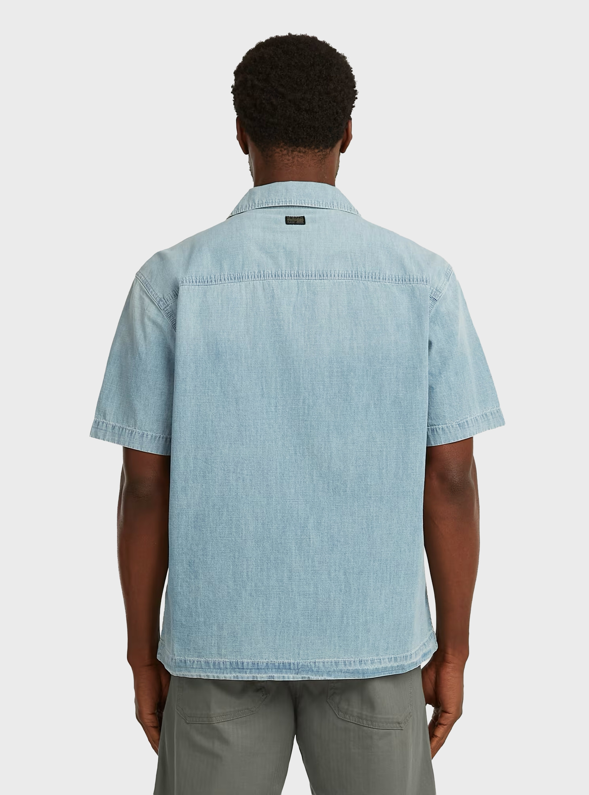 G-Star Bowling 2‑Pocket Lightweight Regular Shirt - Light Aged Denim