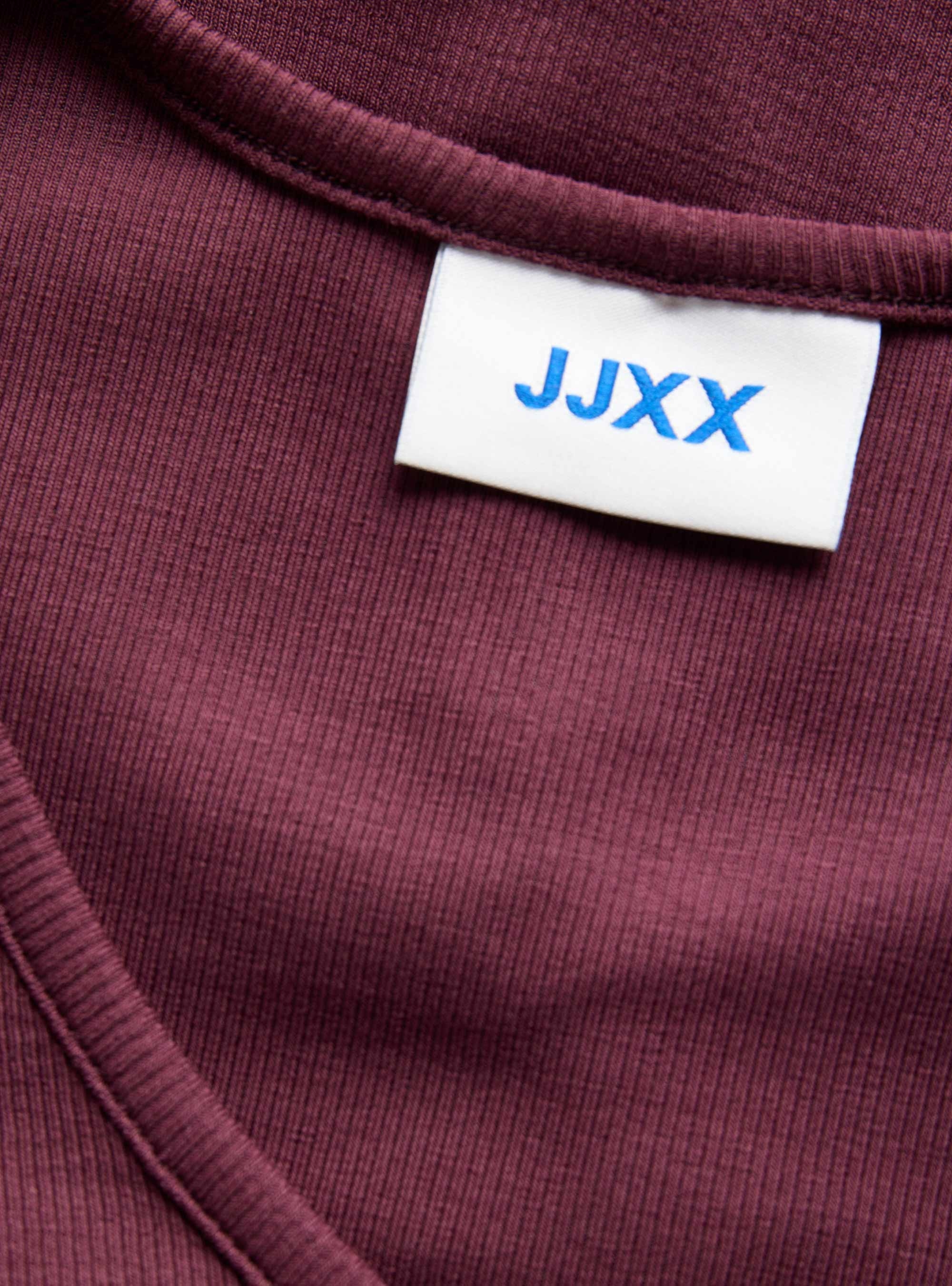 JJXX Freya Long Sleeve V-Neck Top - Bordeaux