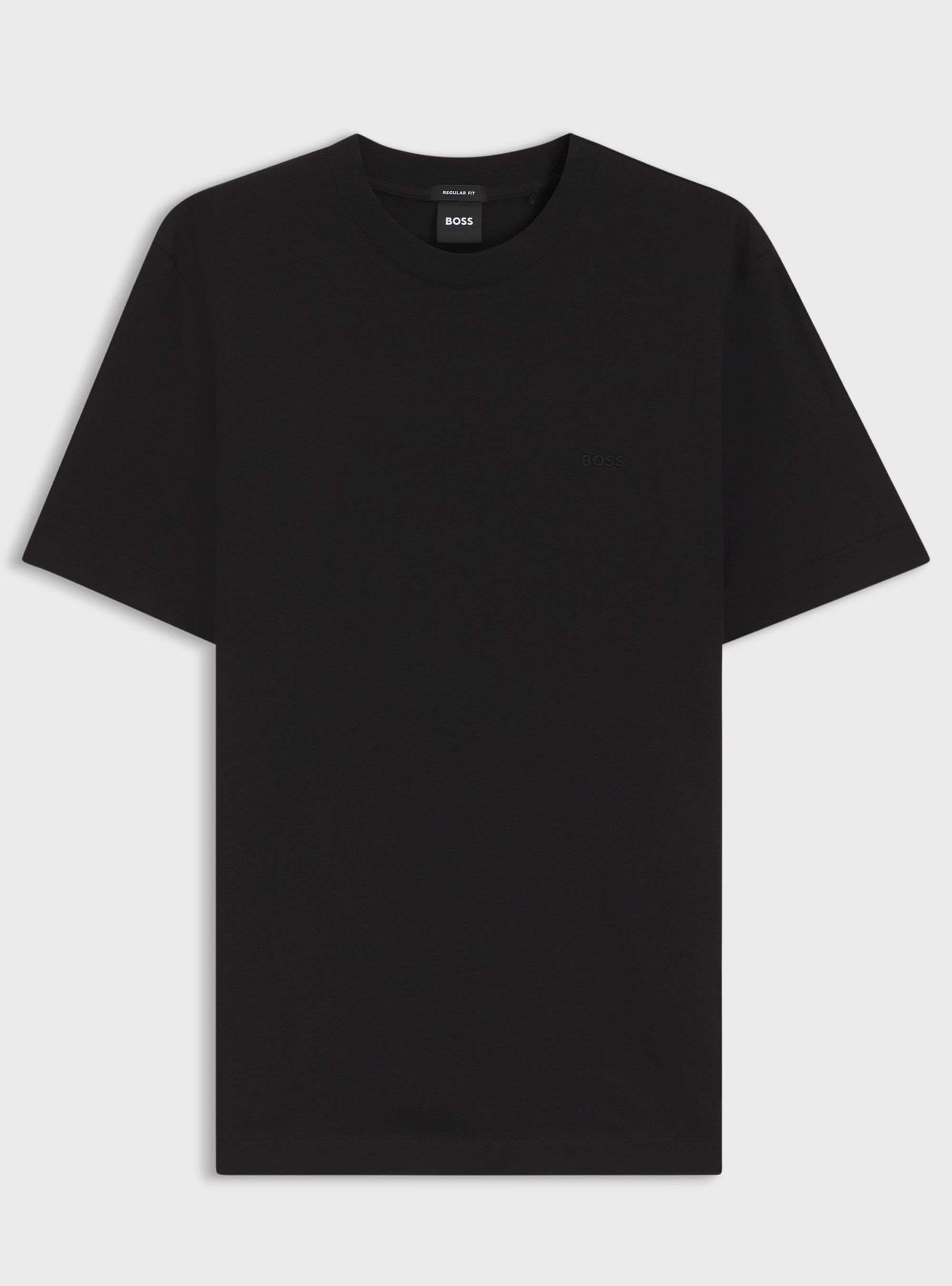 BOSS Cotton-Jersey T-Shirt With Logo Detail  Thompson 01 - Black