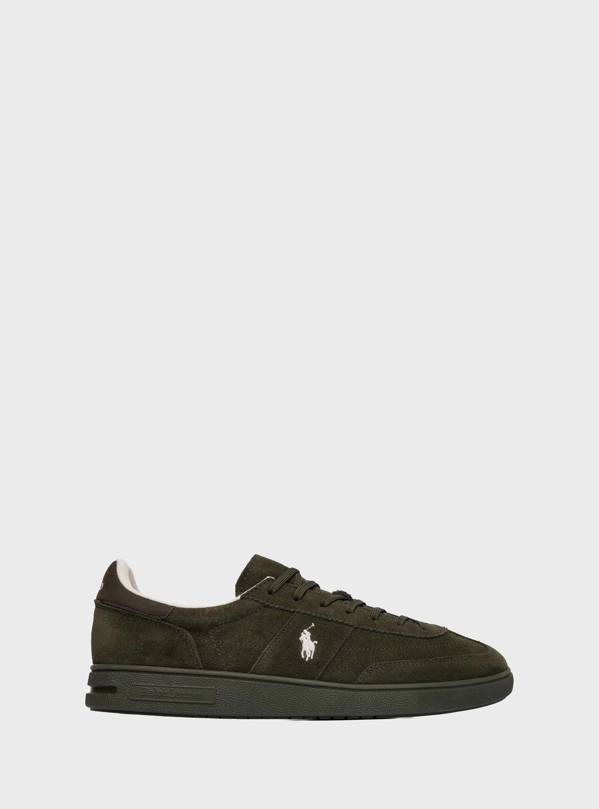 Polo Ralph Lauren Bedford Suede Trainers - Olive 