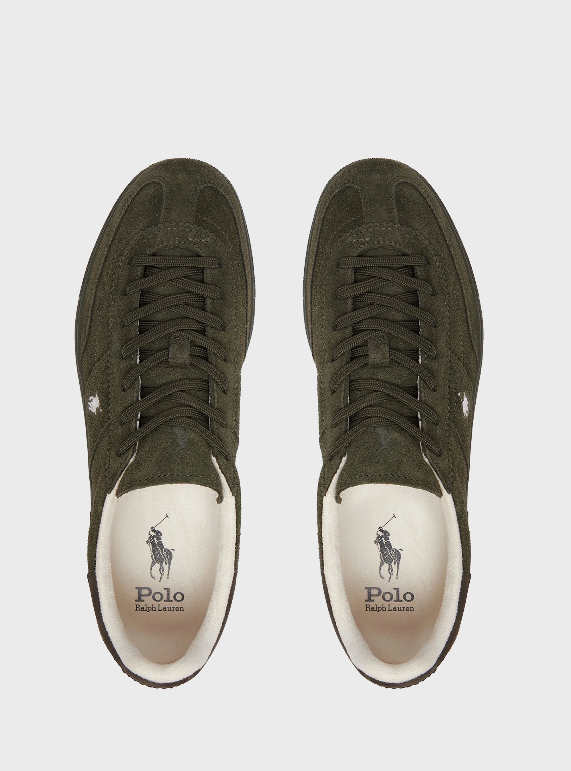 Polo Ralph Lauren Bedford Suede Trainers - Olive 