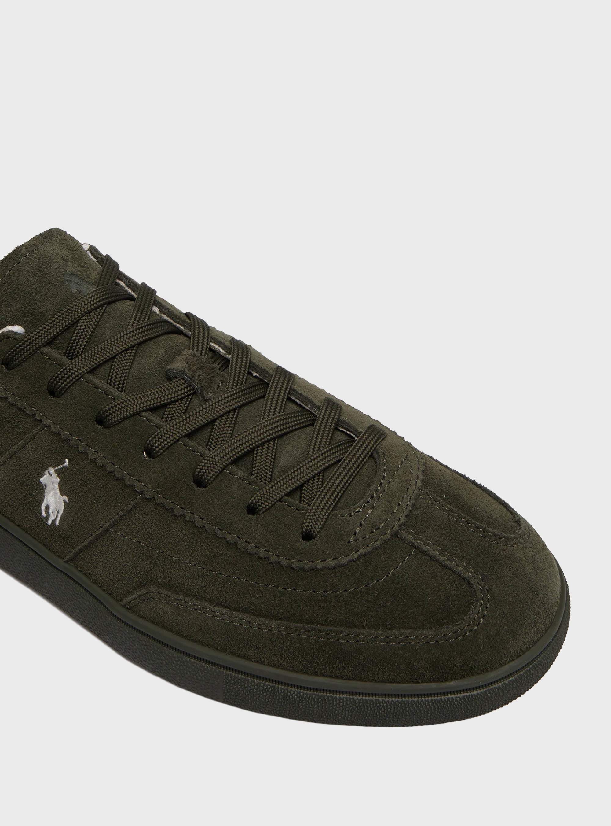 Polo Ralph Lauren Bedford Suede Trainers - Olive 