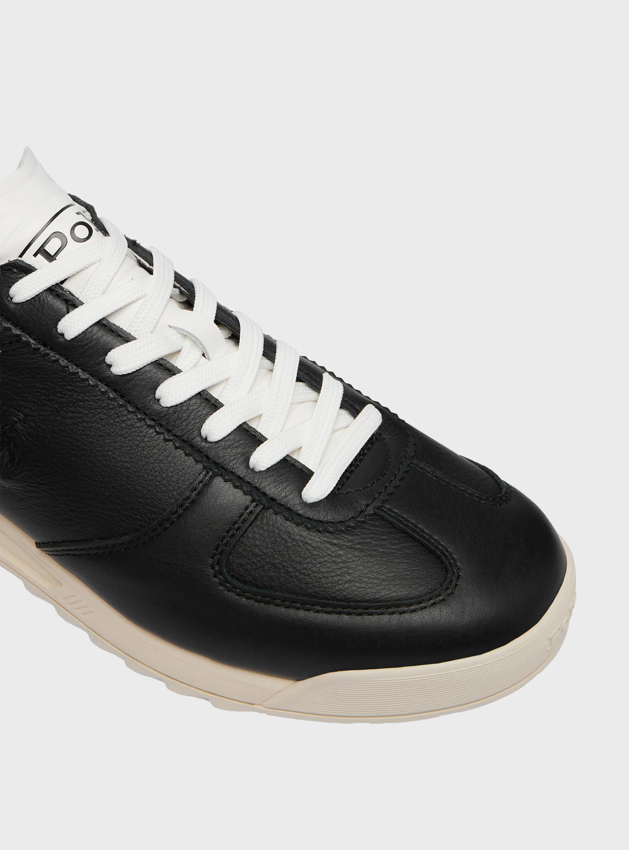 Polo Ralph Lauren Varick Leather Trainers - Black