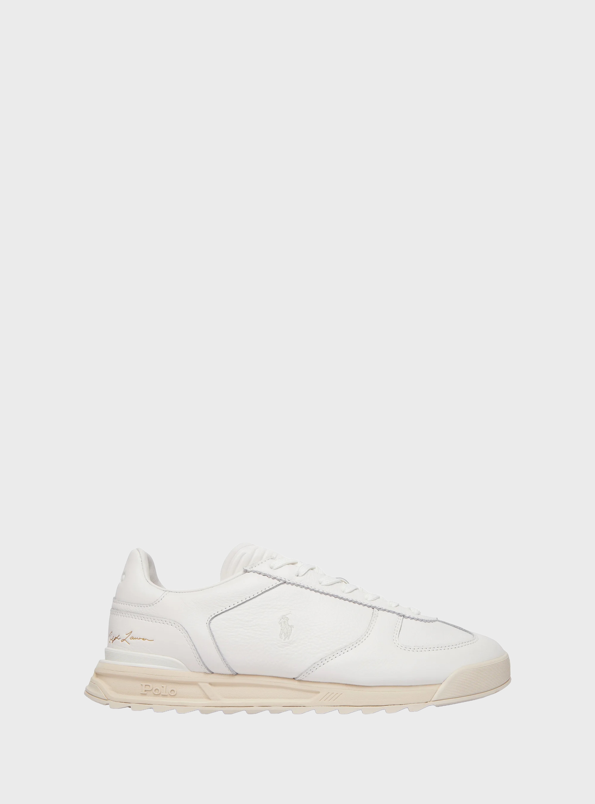 Polo Ralph Lauren Varick Leather Trainers - White