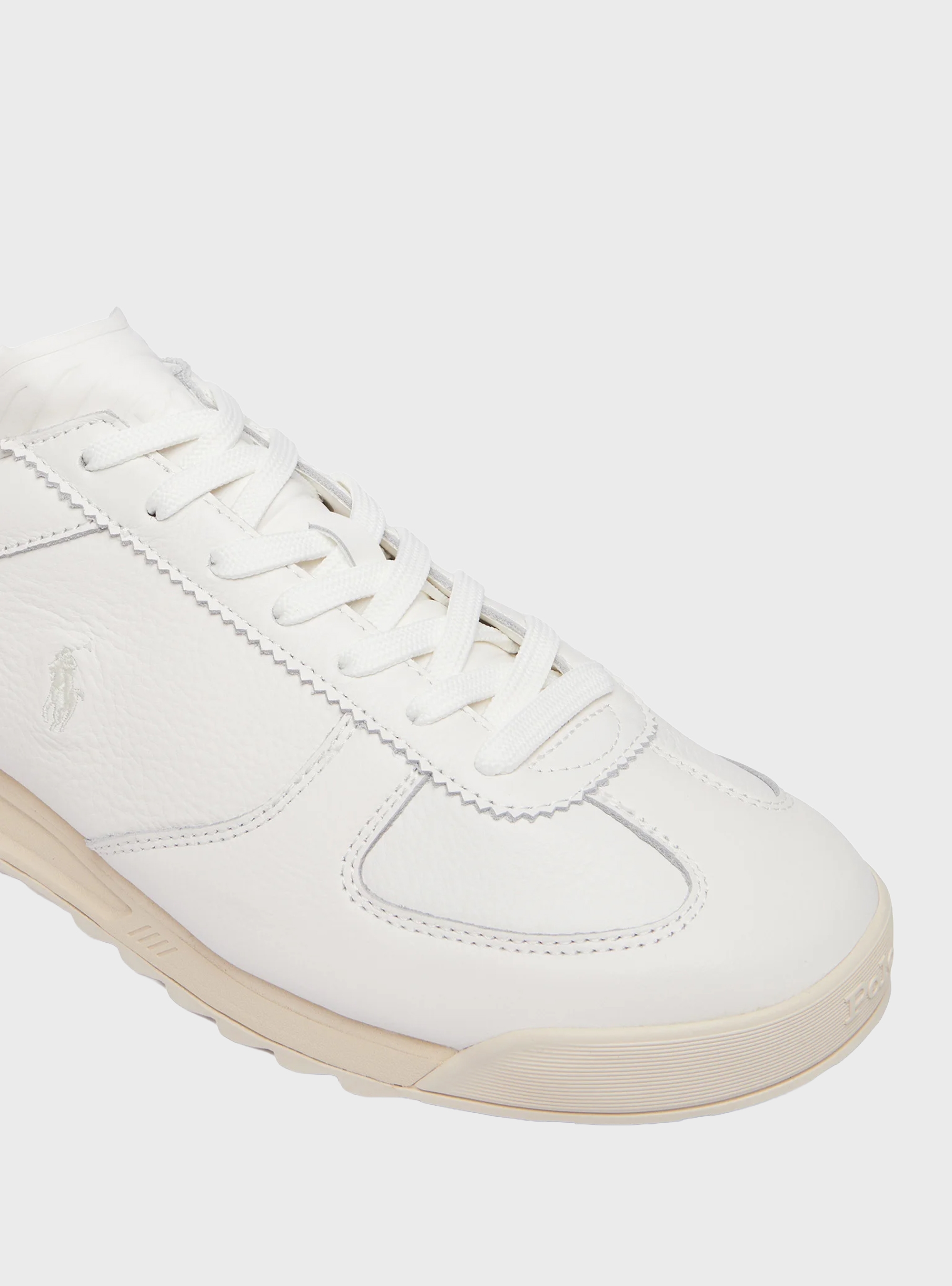 Polo Ralph Lauren Varick Leather Trainers - White