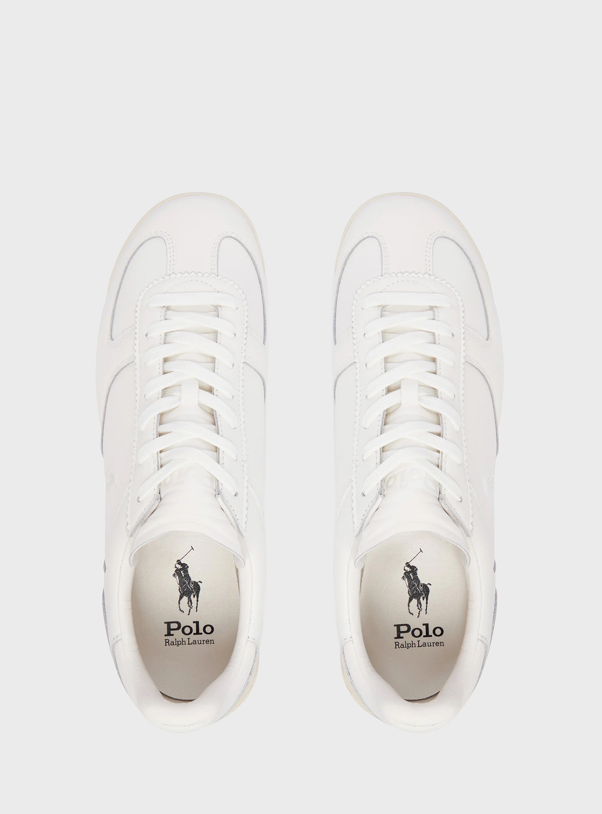 Polo Ralph Lauren Varick Leather Trainers - White