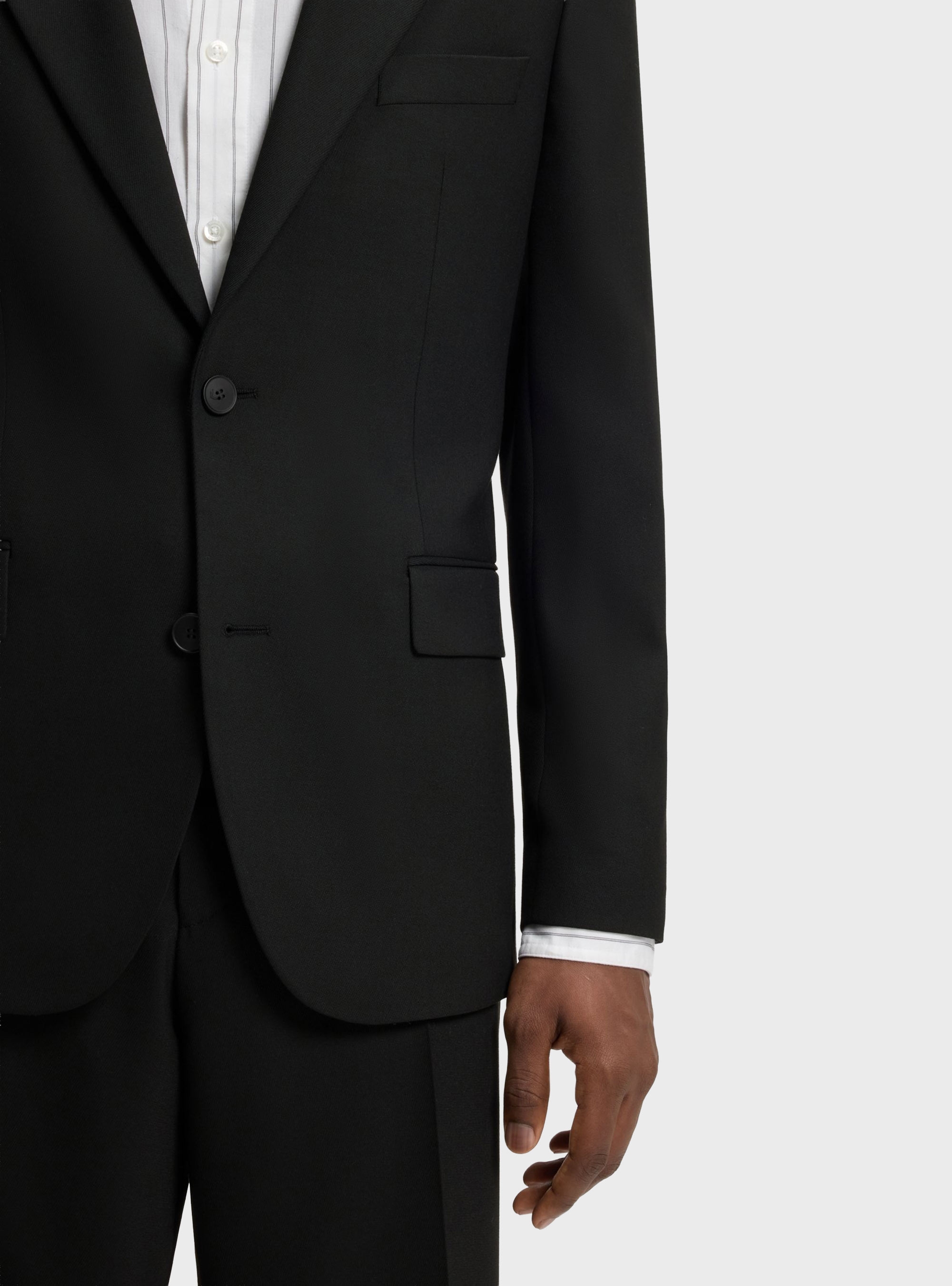HUGO Two-Piece Modern-Fit Suit In Stretch Twill Karlo-Flips251X - Black