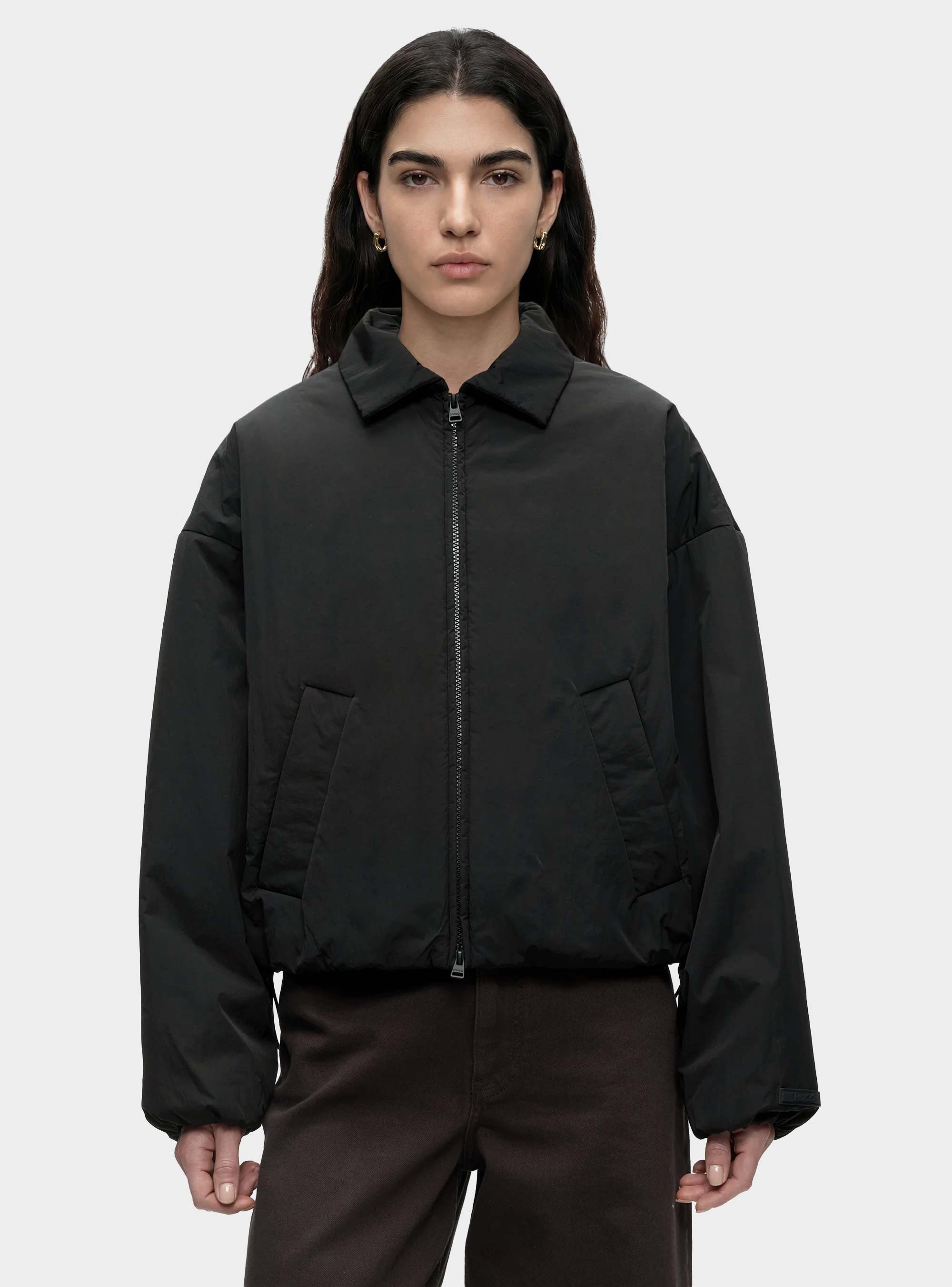 HUGO Short Jacket Faro-1_B - Black