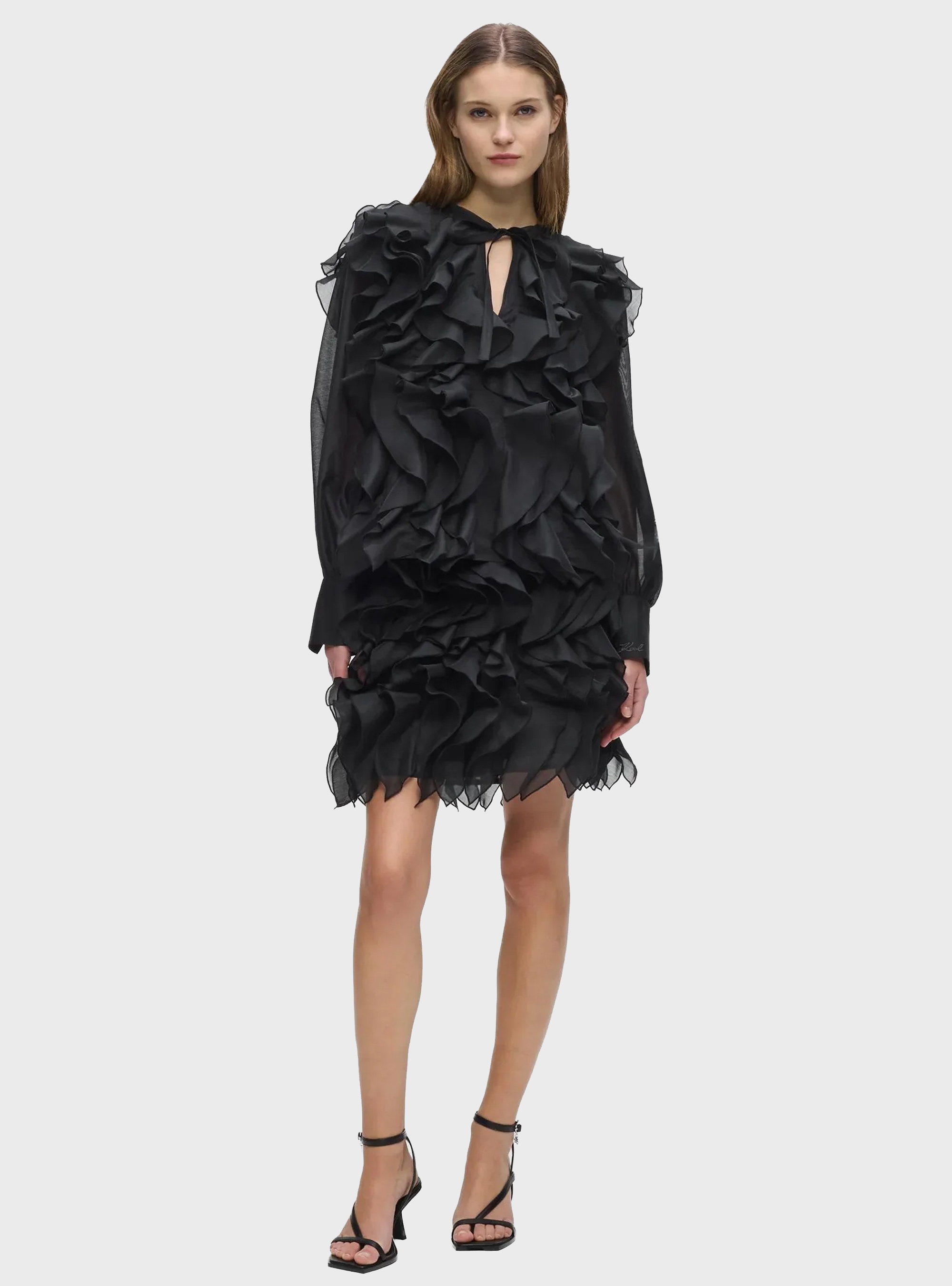 Karl Lagerfeld Ruffle Skirt - Black