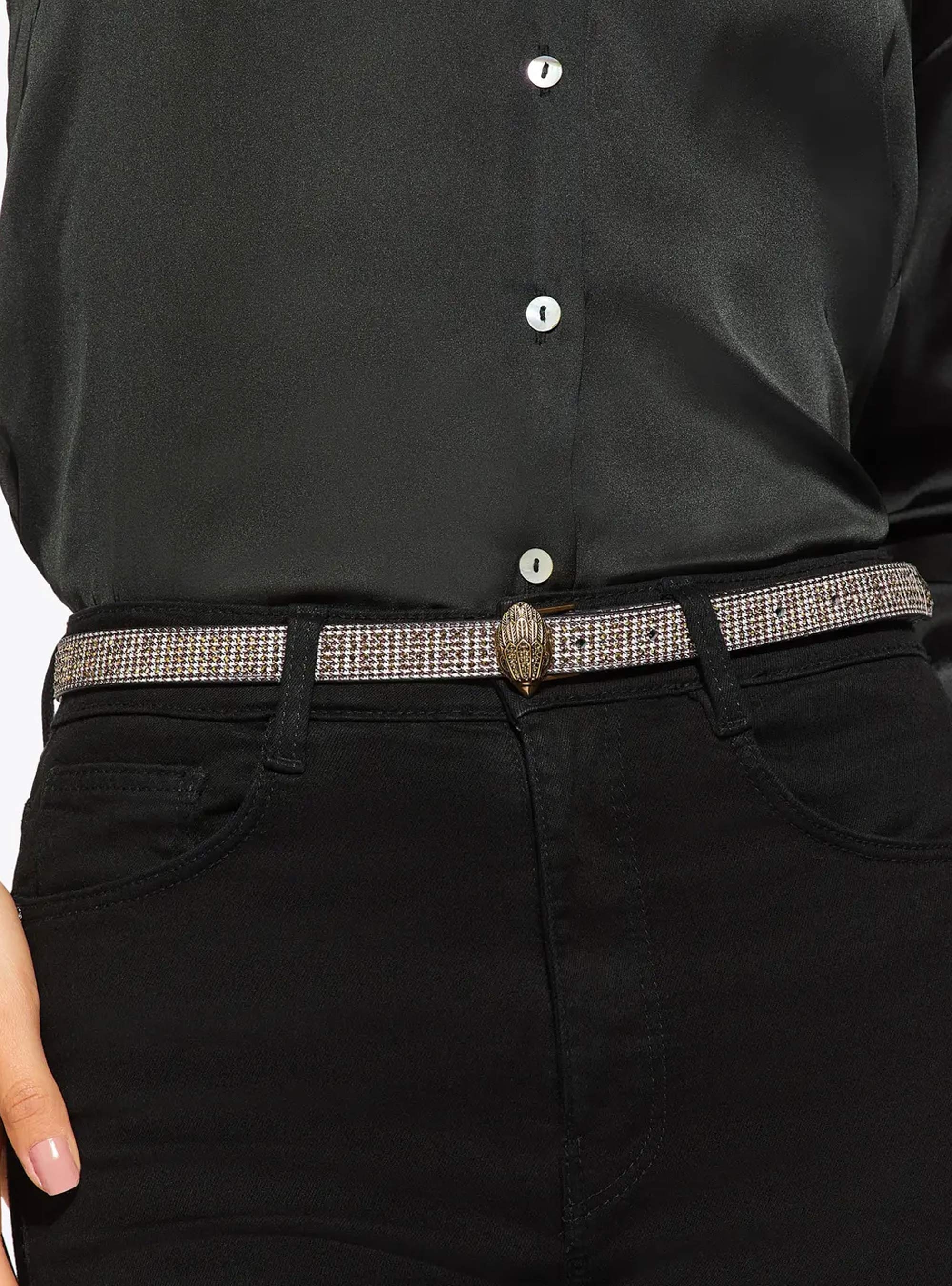 Kurt Geiger 20 Eagle Belt - Gold