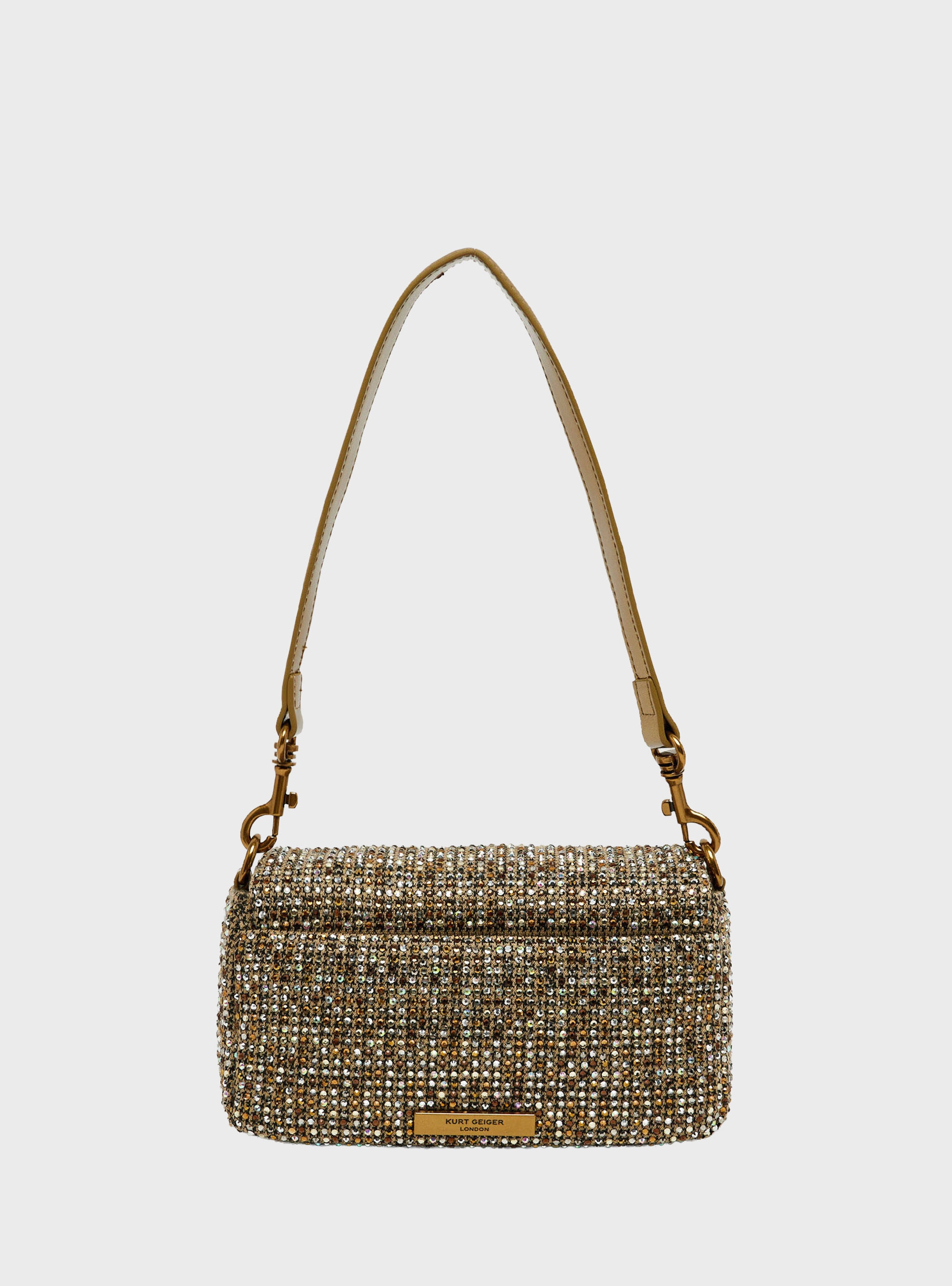 Kurt Geiger Fabric Mini Oxford Bag - Beige