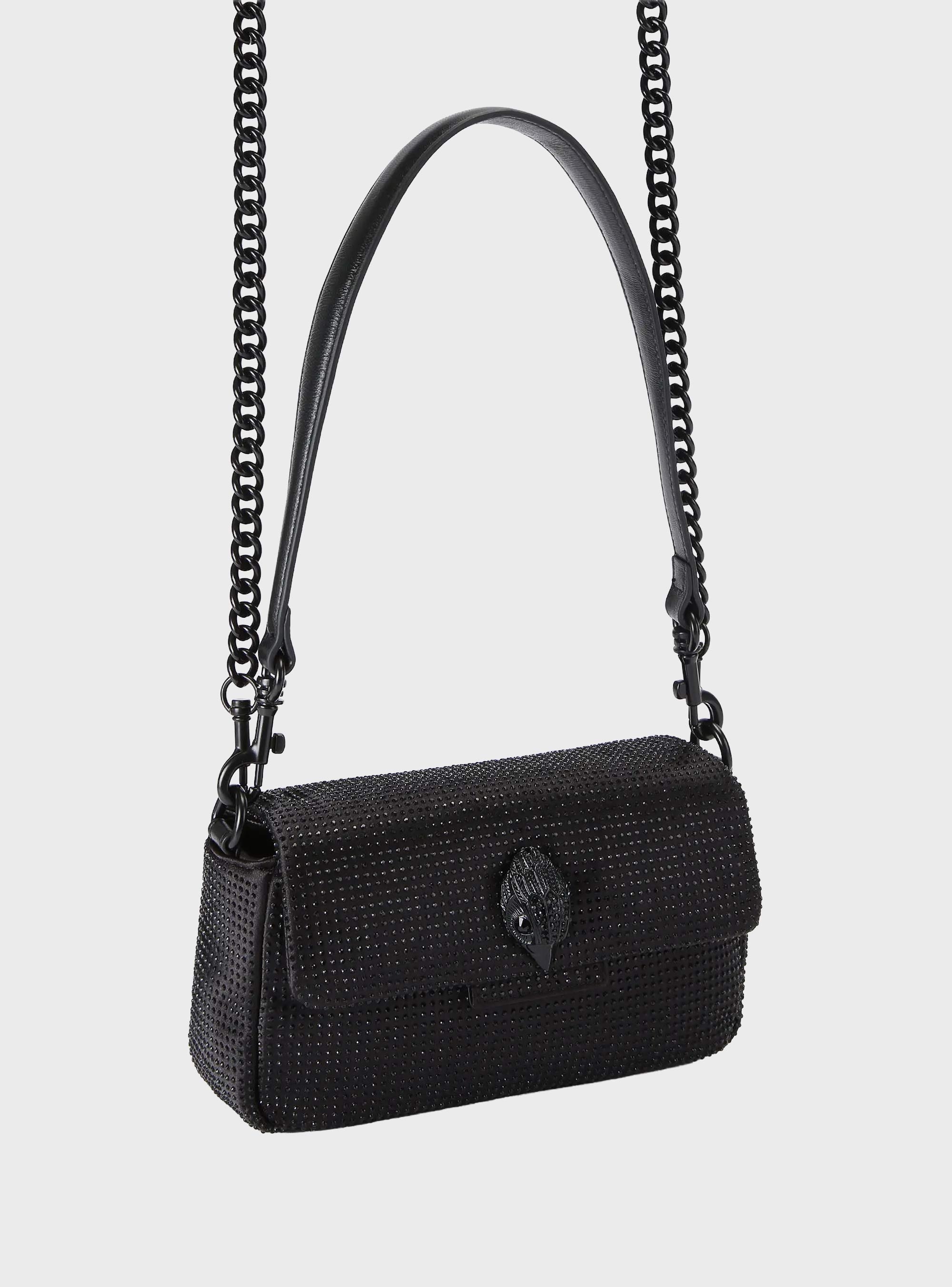 Kurt Geiger Mini Fabric Drench Oxford Bag - Black