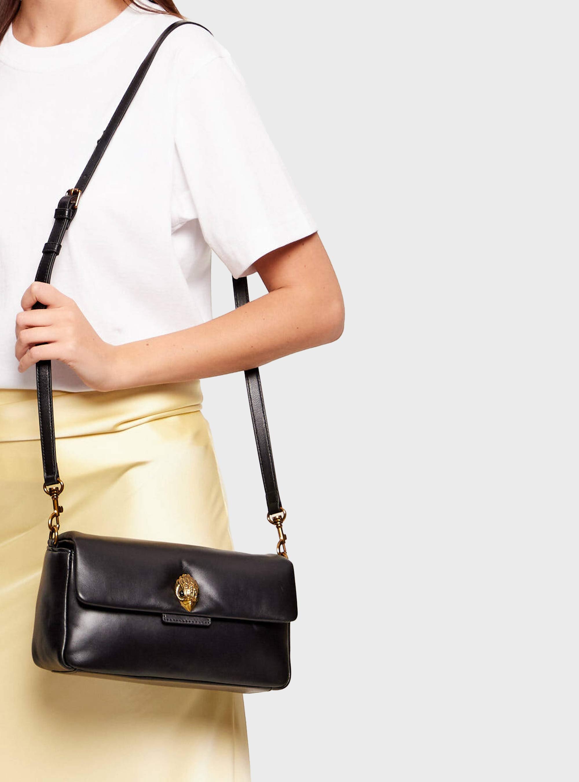 Kurt Geiger Leather Oxford Bag - Black