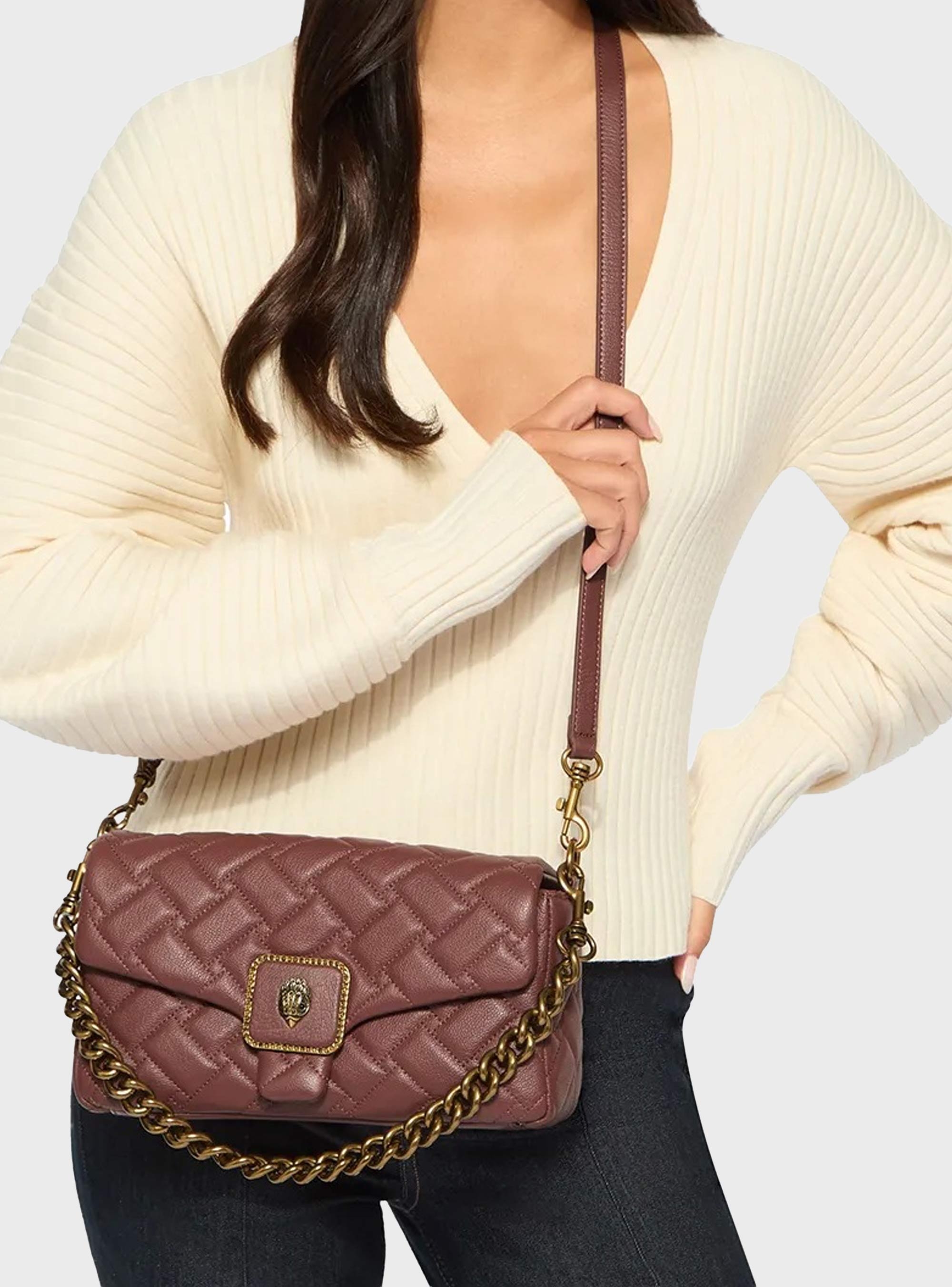 Kurt Geiger Pimlico Shoulder Bag - Bordeaux