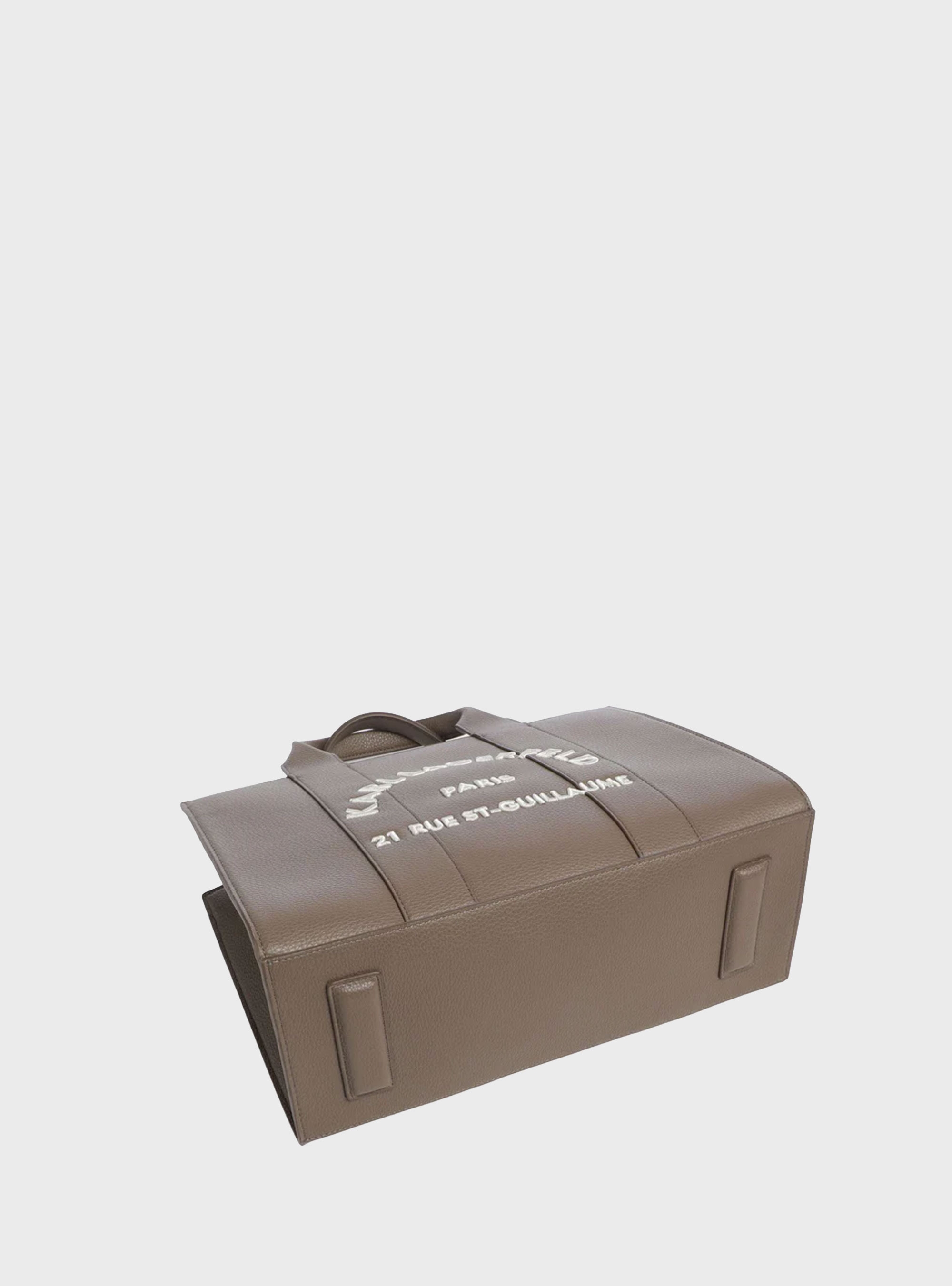 Karl Lagerfeld Rue St-Guillaume Medium Tote Bag - Taupe
