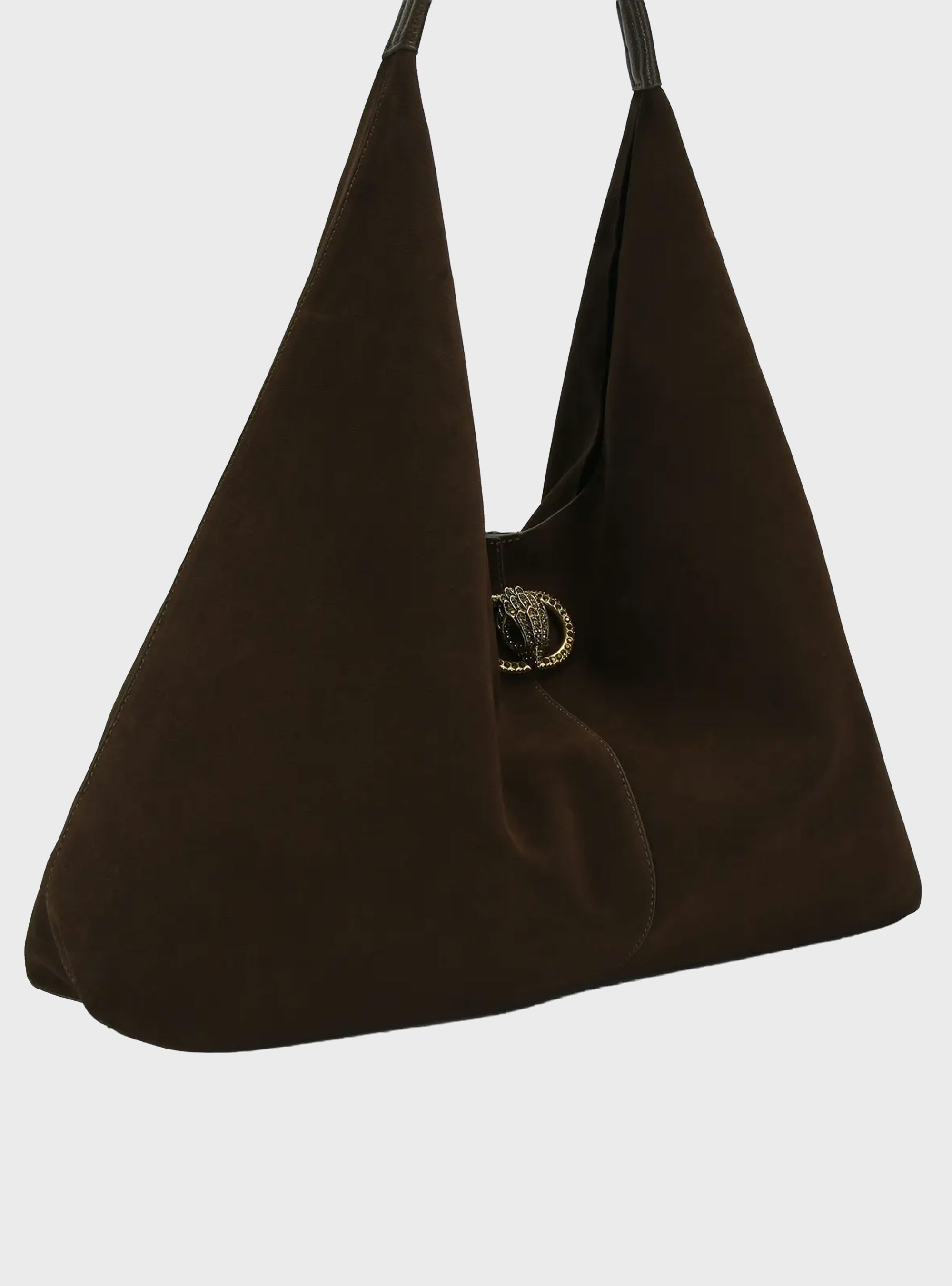 Kurt Geiger Large Chelsea Slouch Hobo Bag - Dark Brown