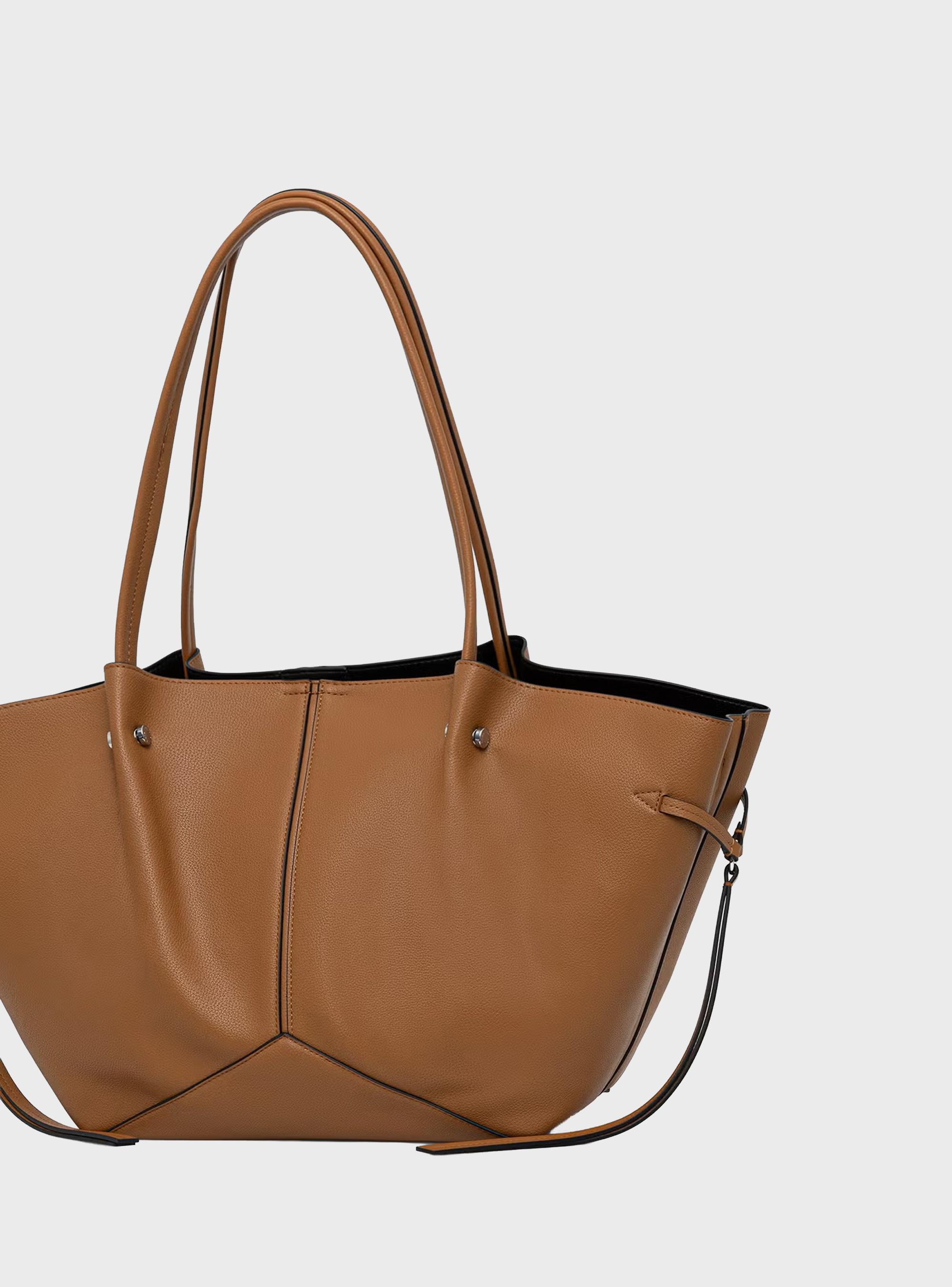 Karl Lagerfeld K/Pierced Medium Tote Bag - Camel
