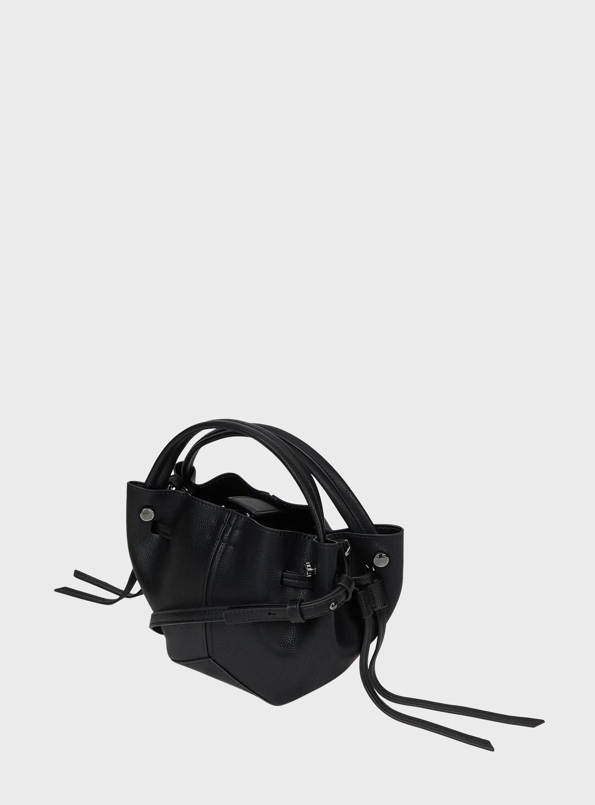 Karl Lagerfeld K/Pierced Mini Bucket Bag - Black
