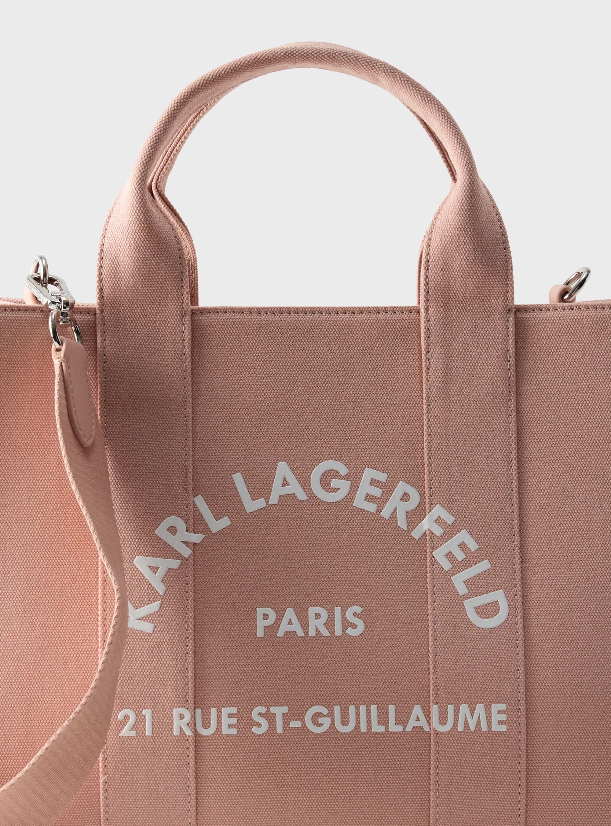 Karl Lagerfeld Rue St-Guillaume Medium Square Tote Bag - Pink