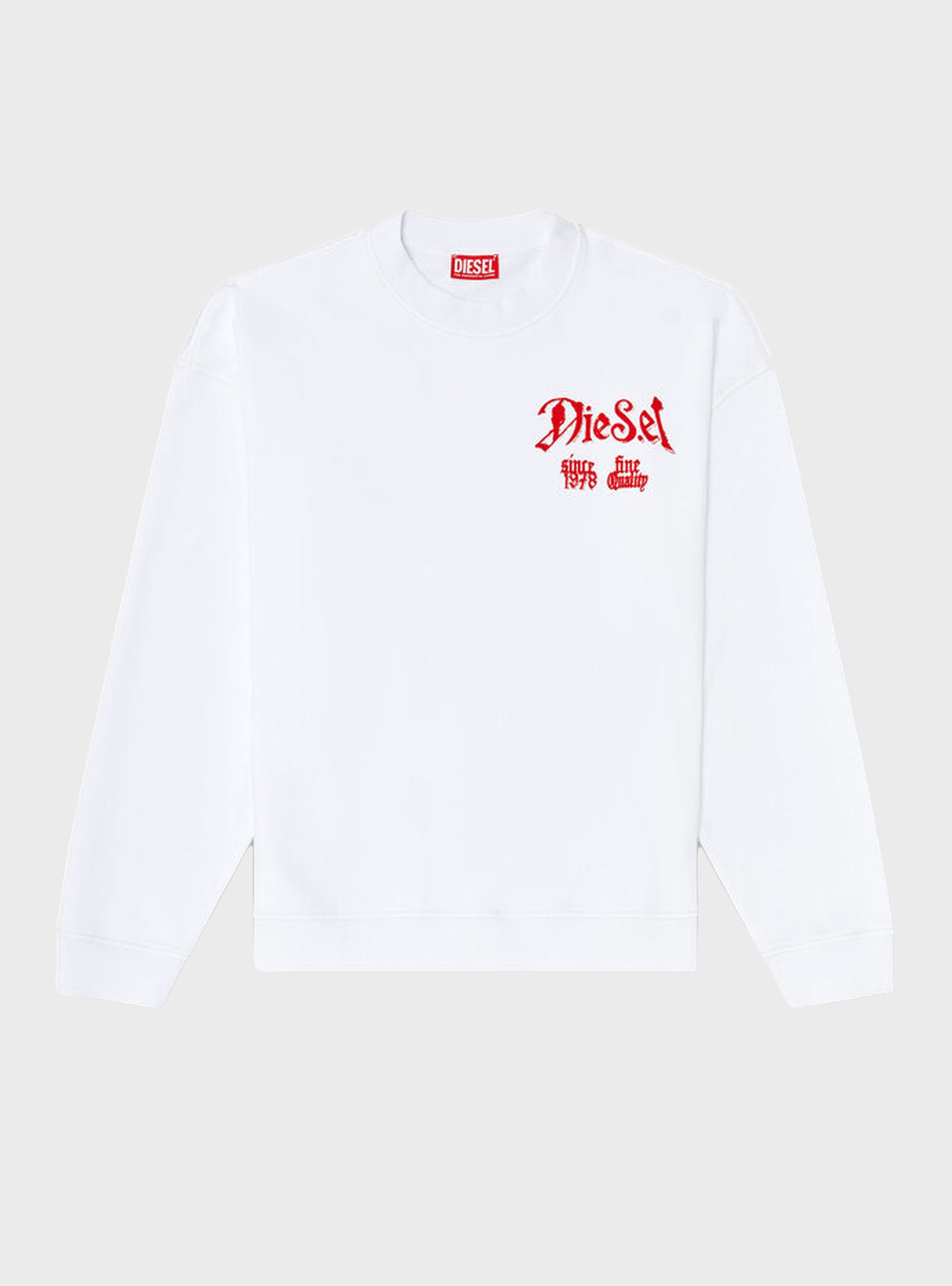 Diesel S-Boxt-Aa2 Sweat-Shirt - White
