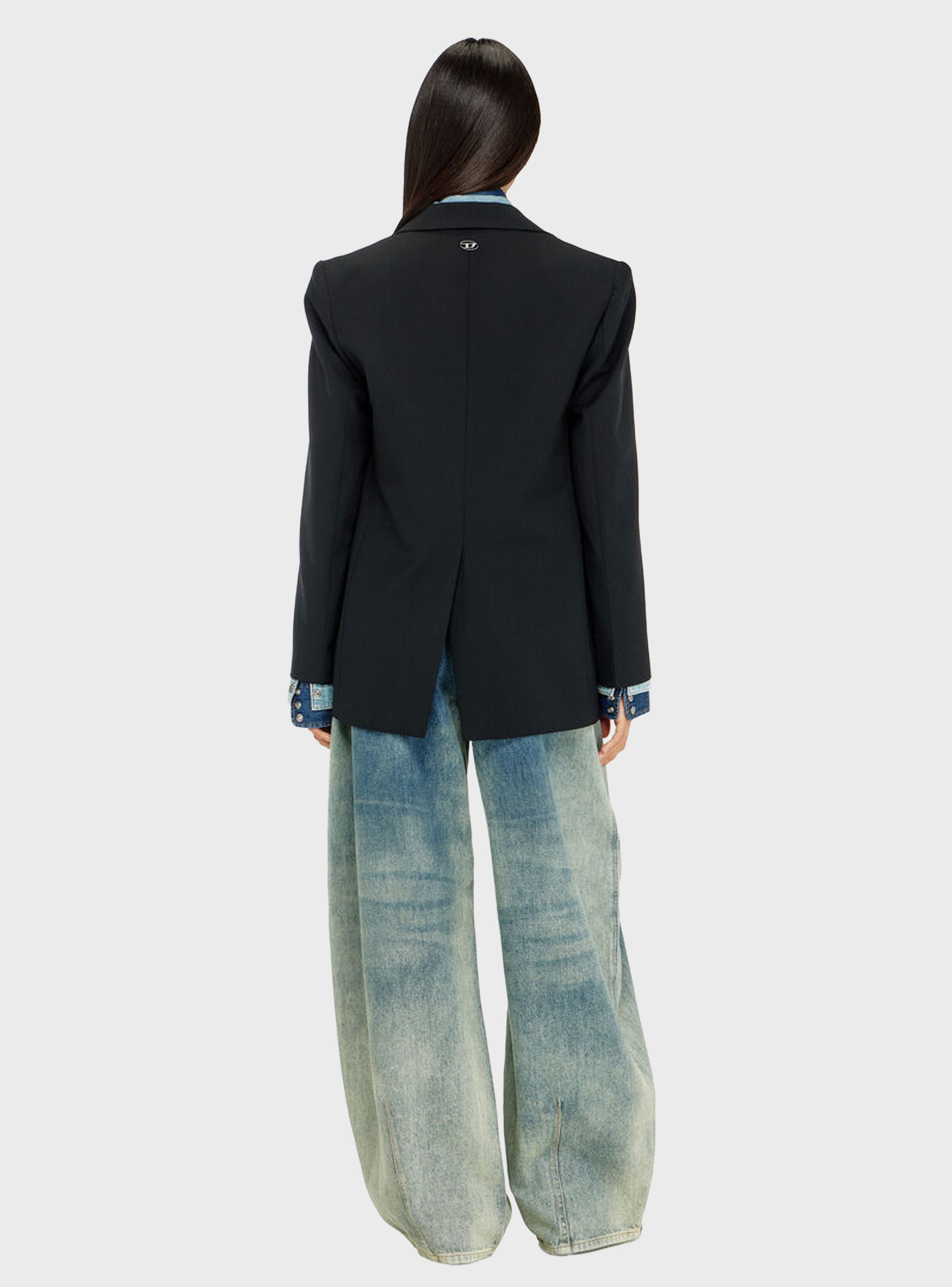Diesel Relaxed Jeans High Waist 1987 D-Khelz - Dirty Denim