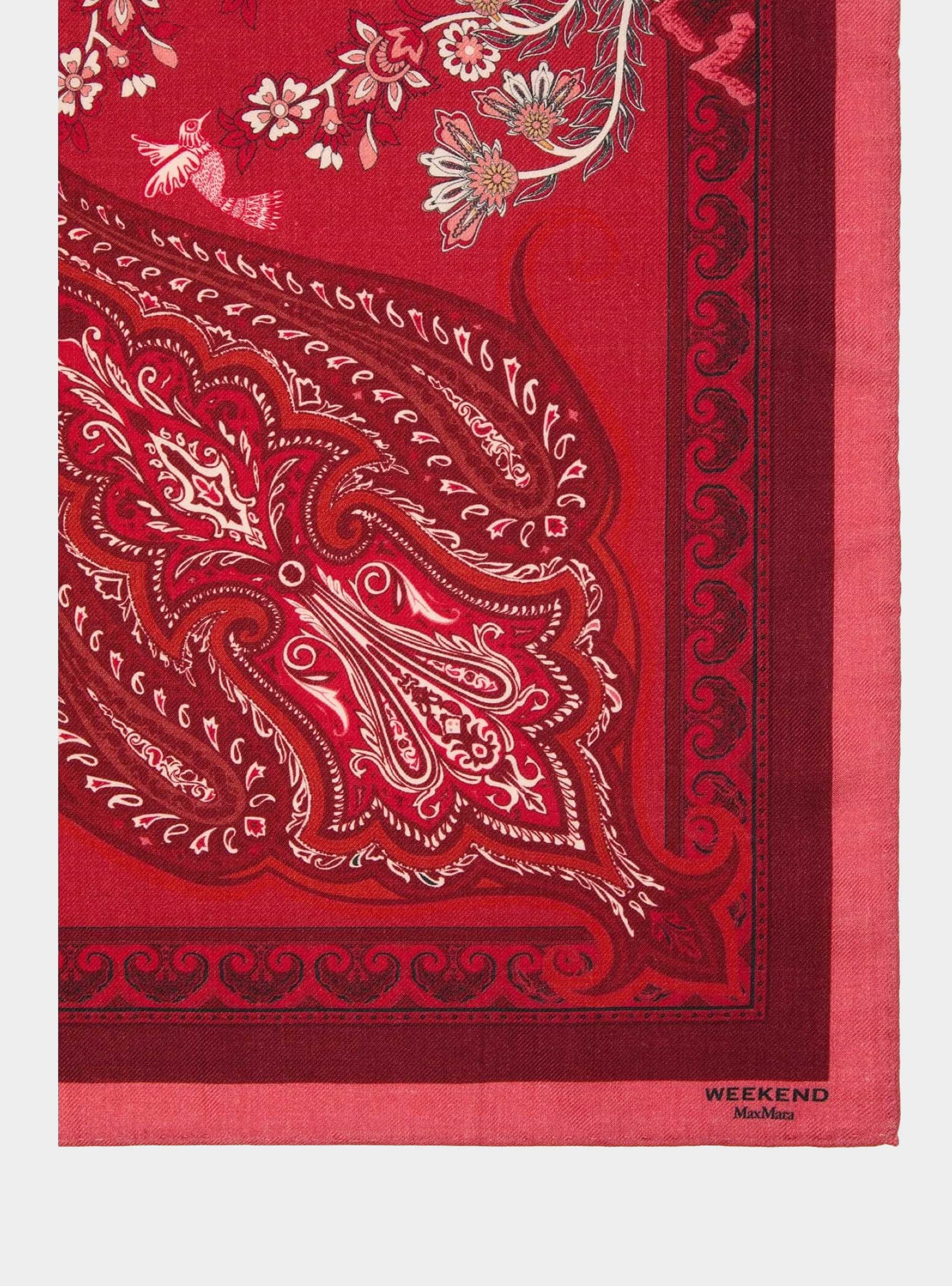 Weekend Max Mara Wool, cashmere and silk scarf - Red