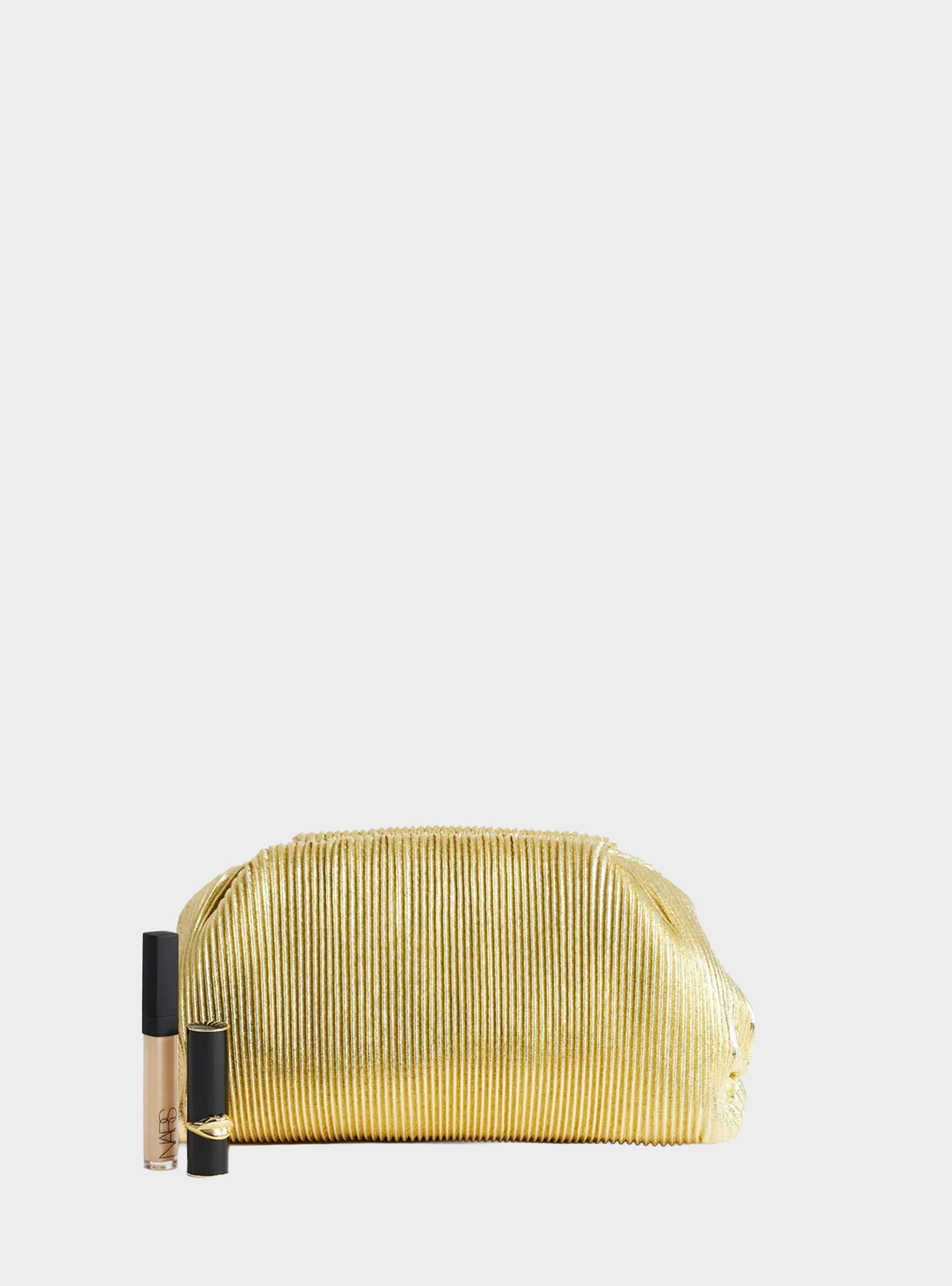 Topshop Golden Clutch Bag - Gold
