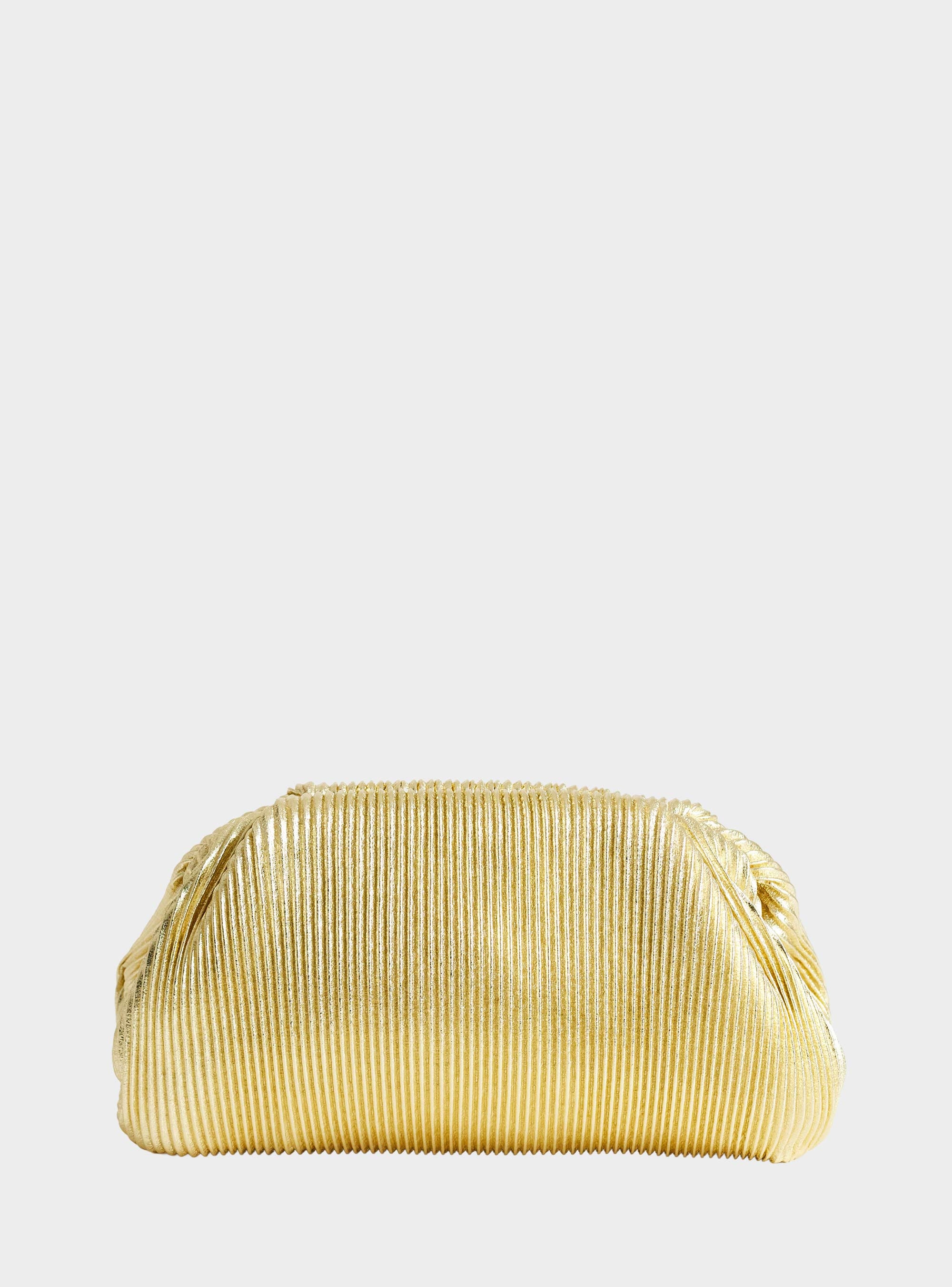 Topshop Golden Clutch Bag - Gold