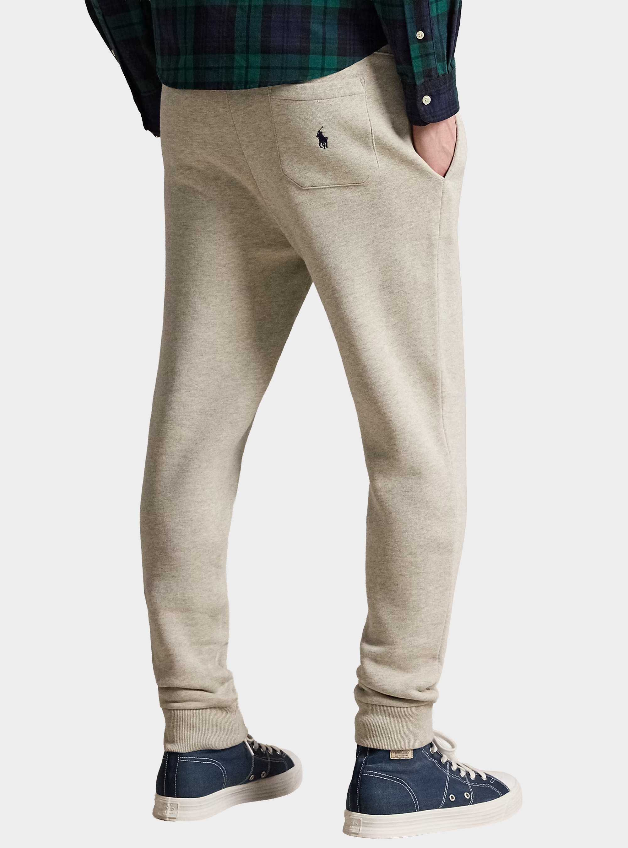 Polo Ralph Lauren Logo Fleece Jogging Bottoms - Light Grey Melange