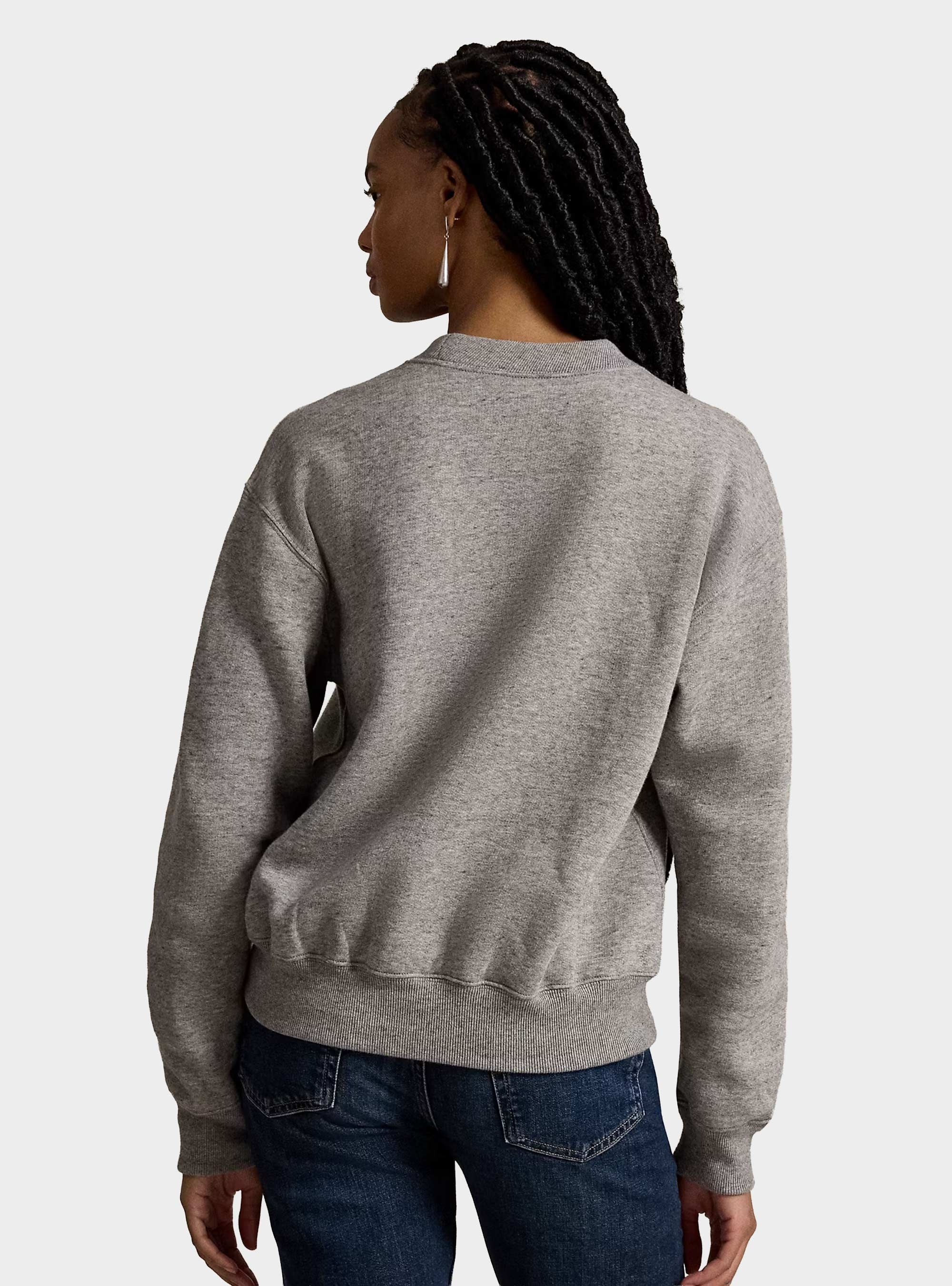 Polo Ralph Lauren Polo Bear Fleece Crewneck - Dark Grey Melange 