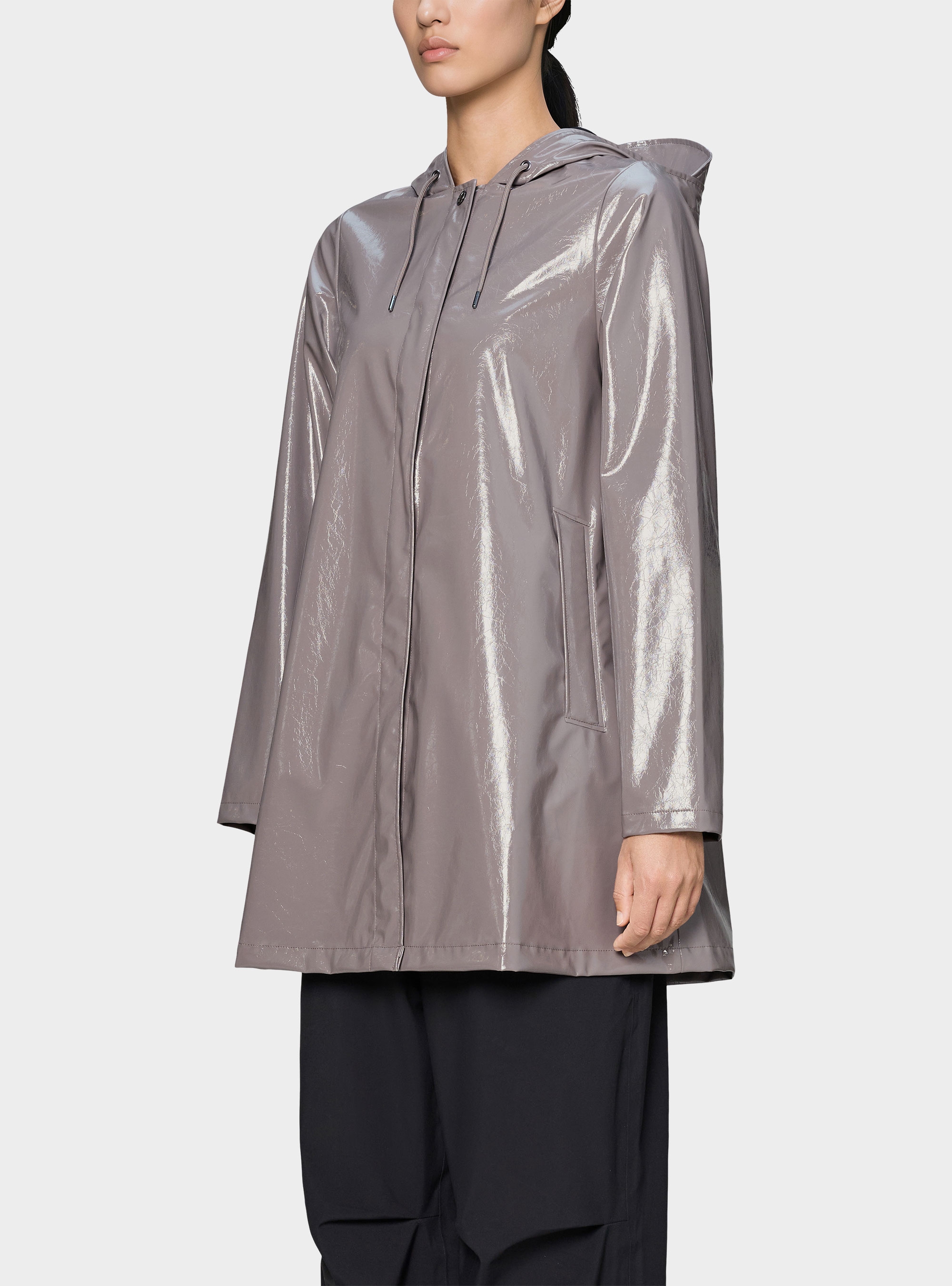 Rains A-Line W Jacket - Taupe