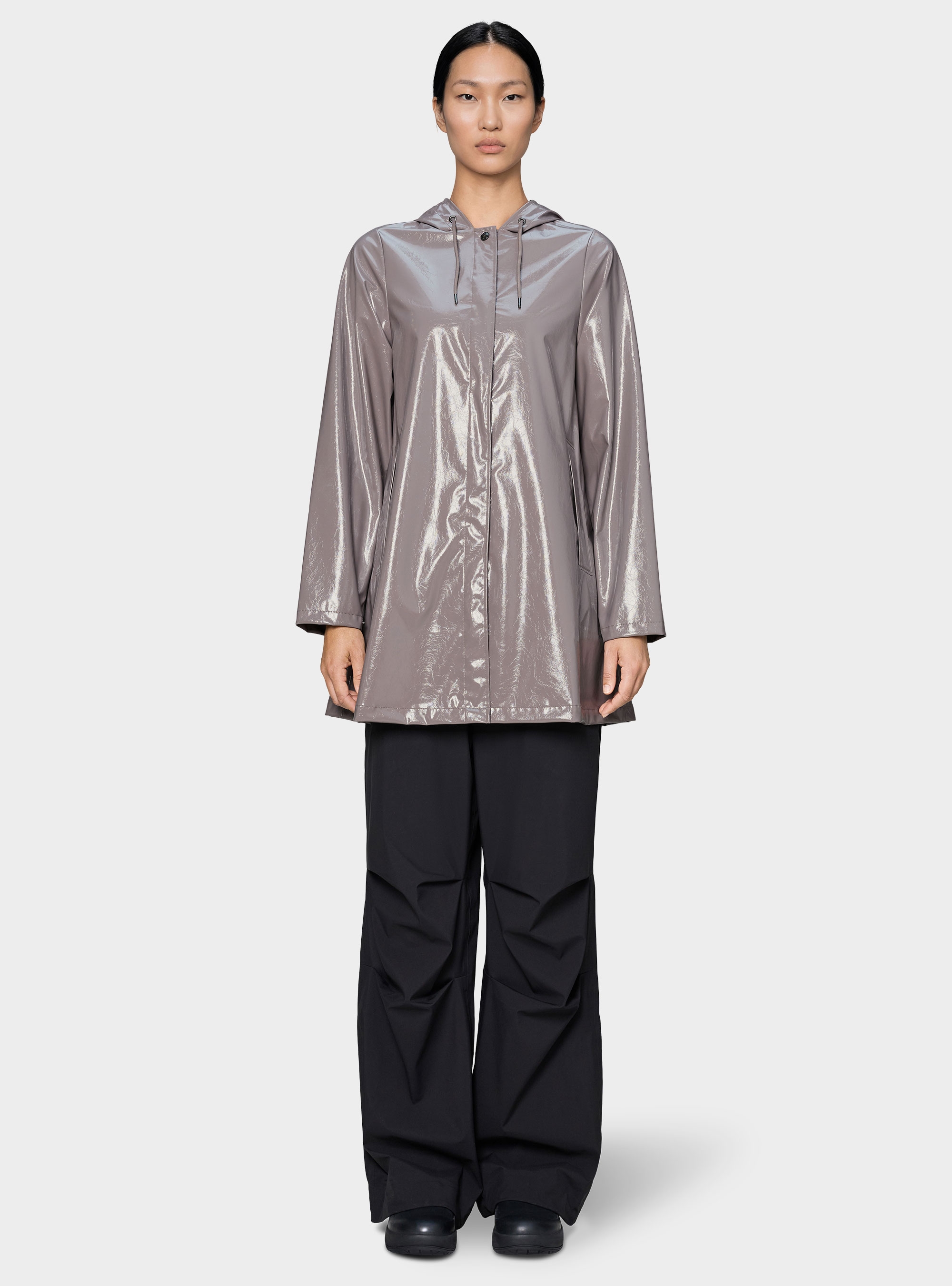 Rains A-Line W Jacket - Taupe