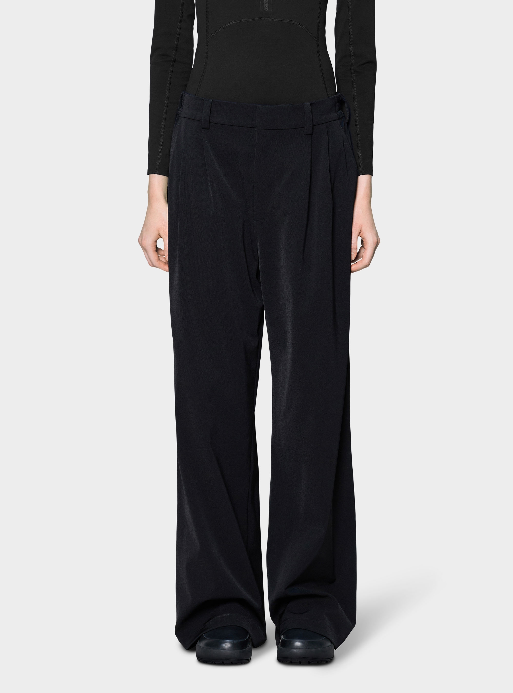 Rains Tech Woven Pants Wide - Black
