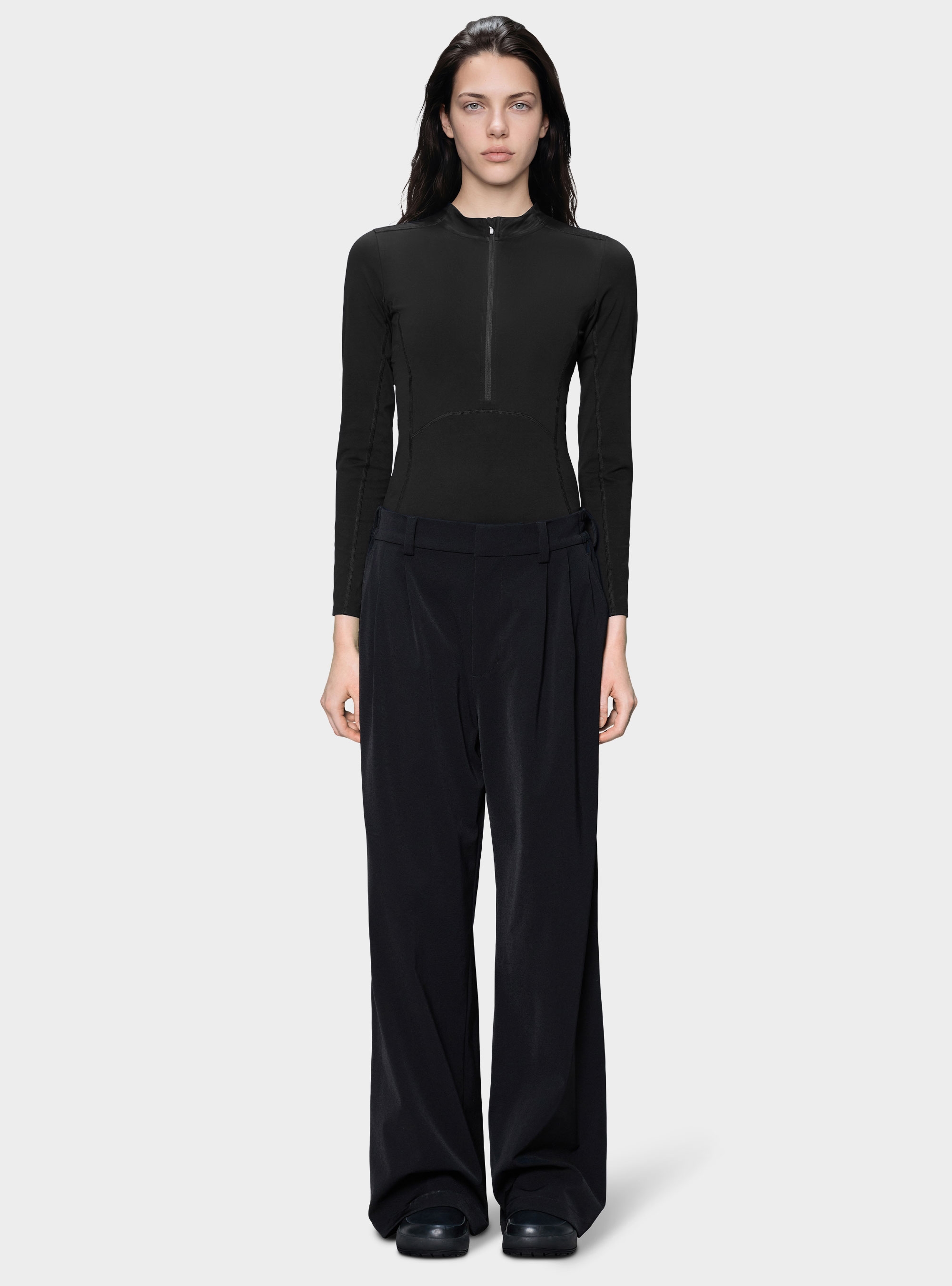Rains Tech Woven Pants Wide - Black