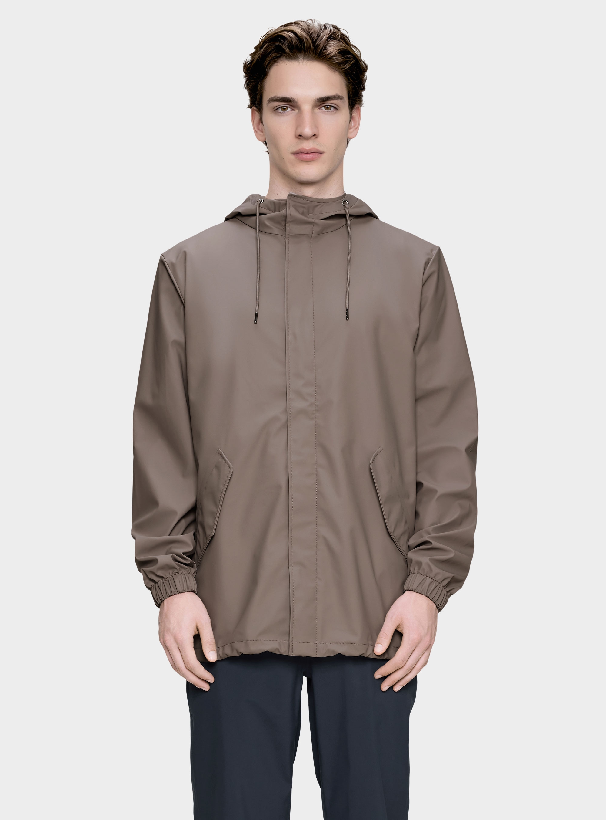Rains Fishtail Jacket - Taupe