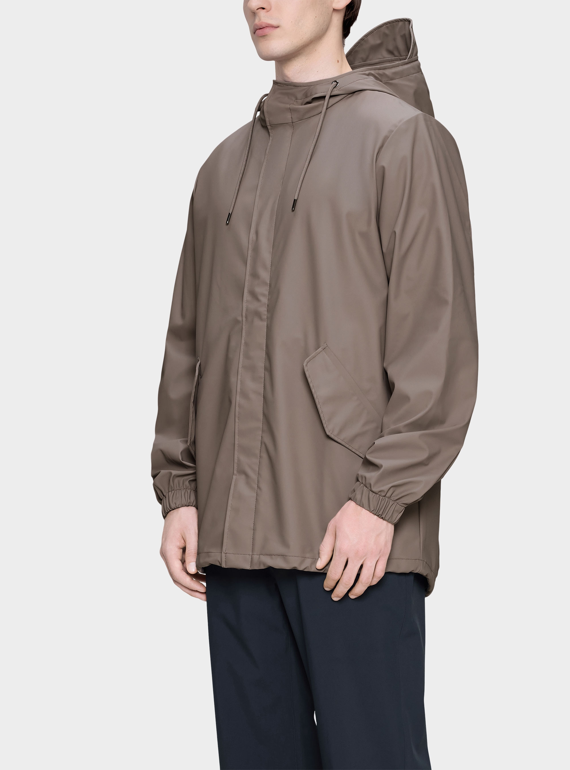 Rains Fishtail Jacket - Taupe