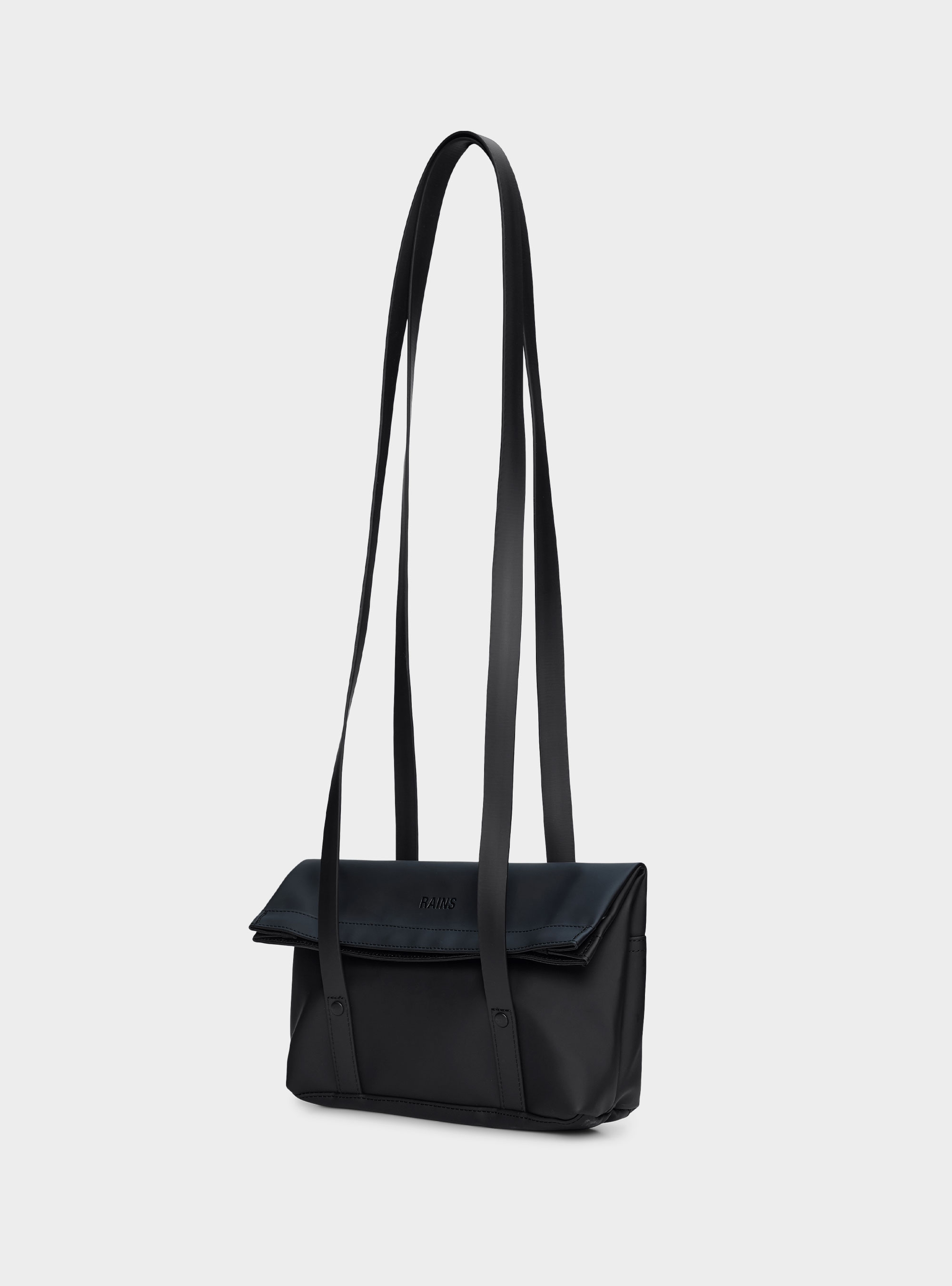 Rains 2 Strap Crossbody Bag - Black